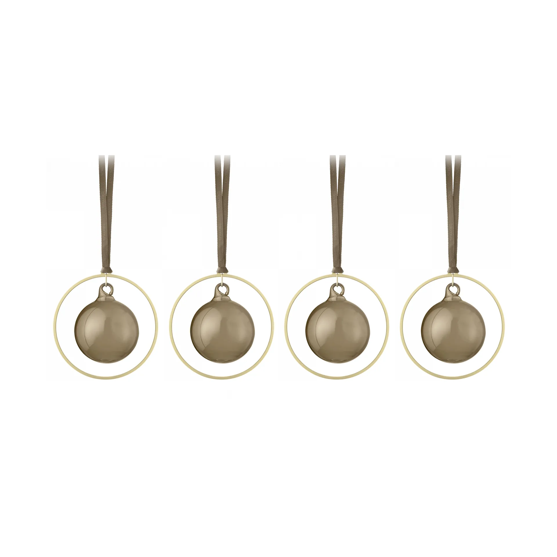blomus KITAI joulukuusenpallo 8,5 cm 4-pakkaus Coffee