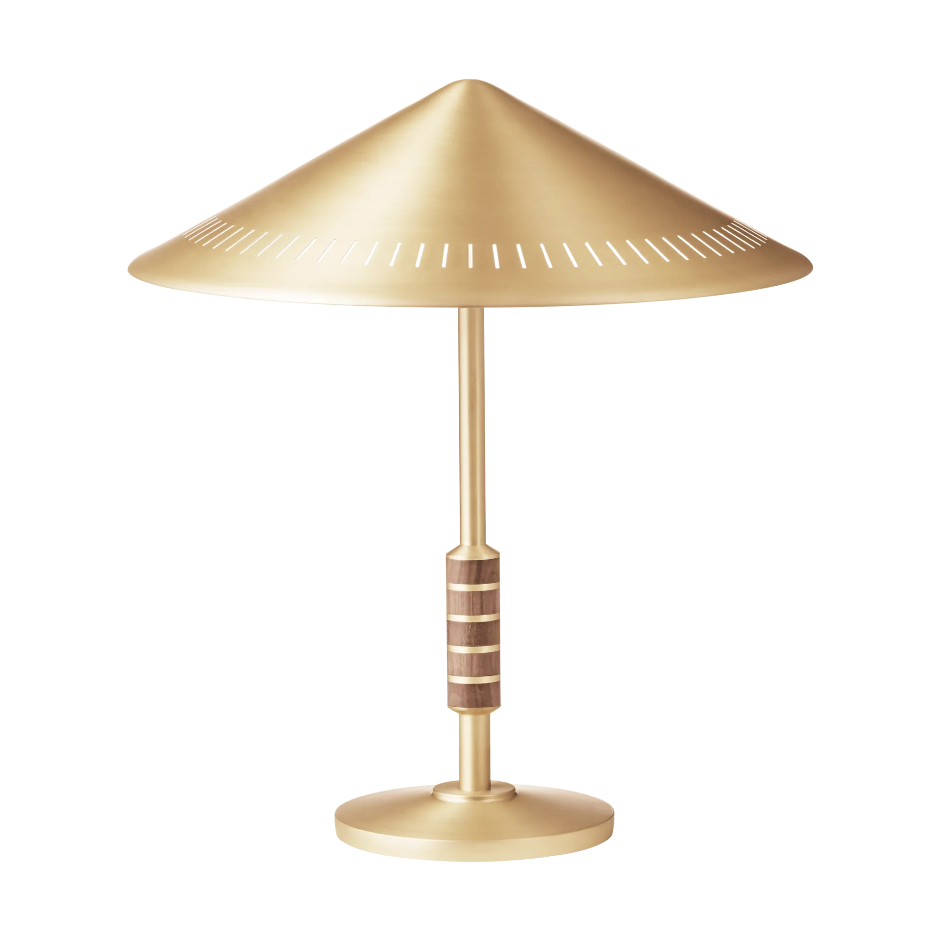 LYFA Governor 405 pöytälamppu Brass-walnut