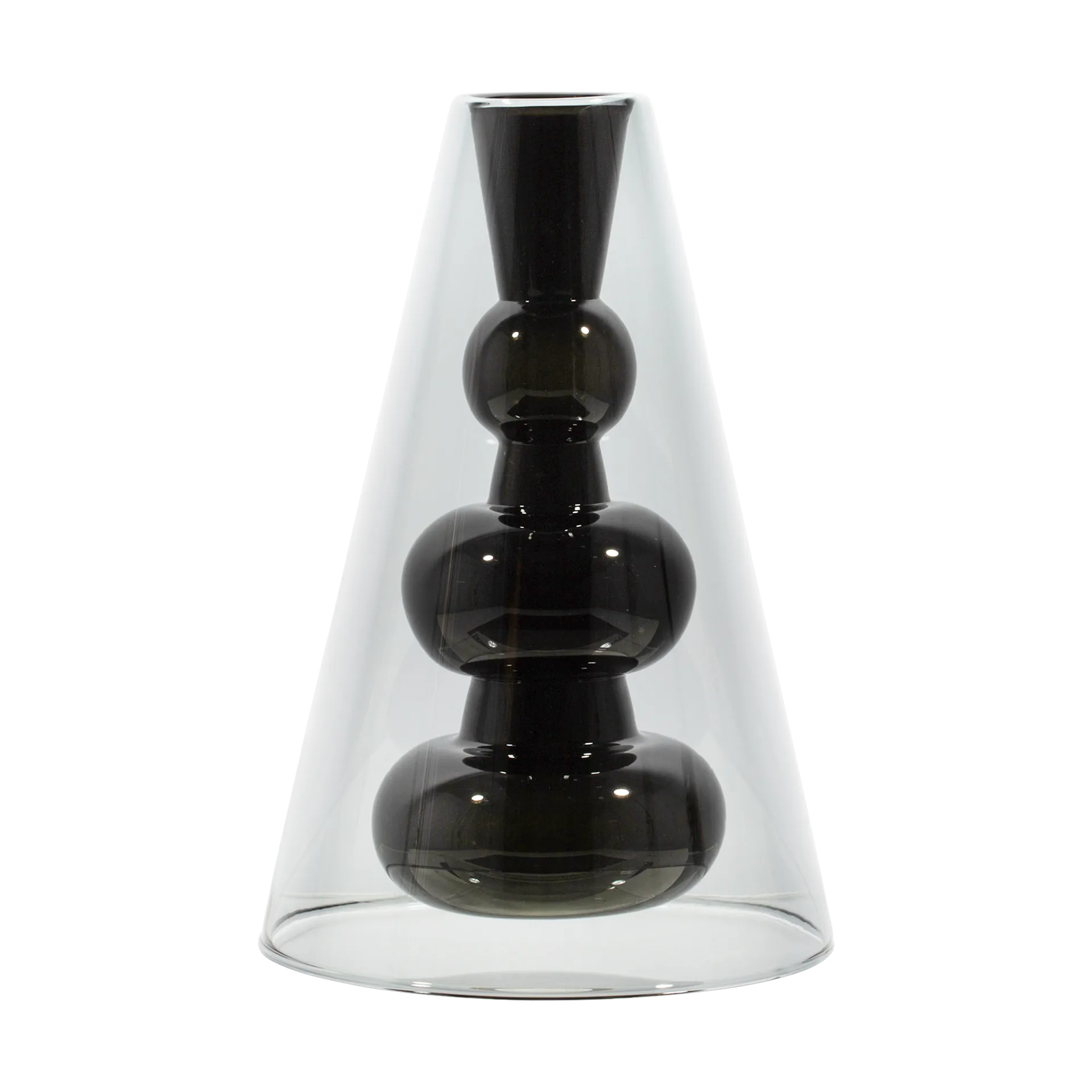 Tom Dixon Bump Cone maljakko Black