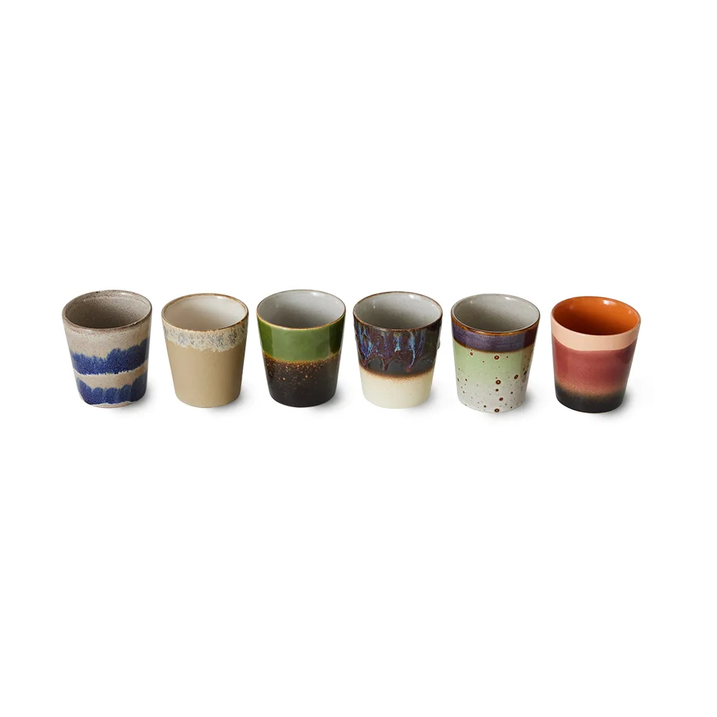 HKliving 70's muki 6-pakkaus Grounding