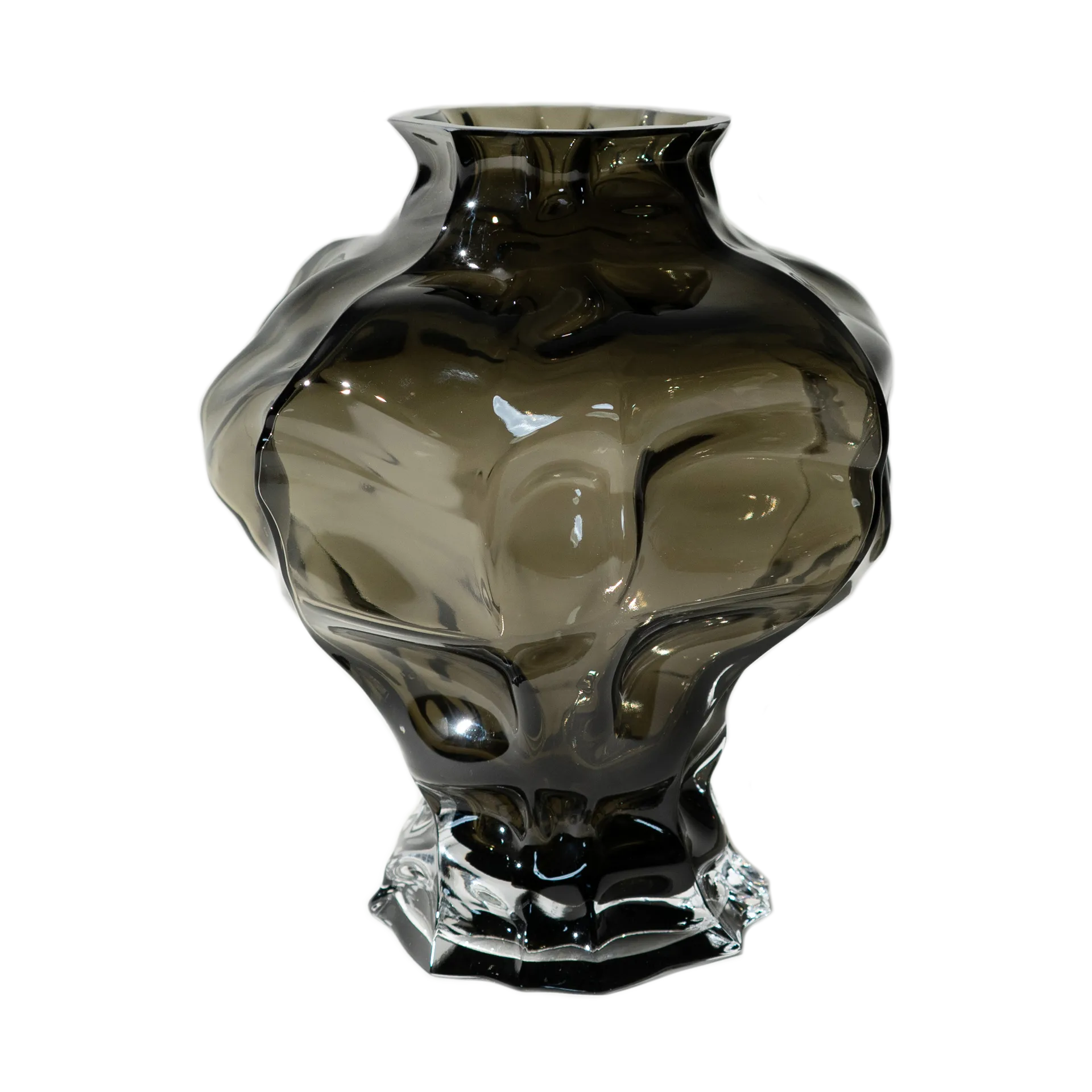Hein Studio Ammonit vaasi 30 cm New Smoke