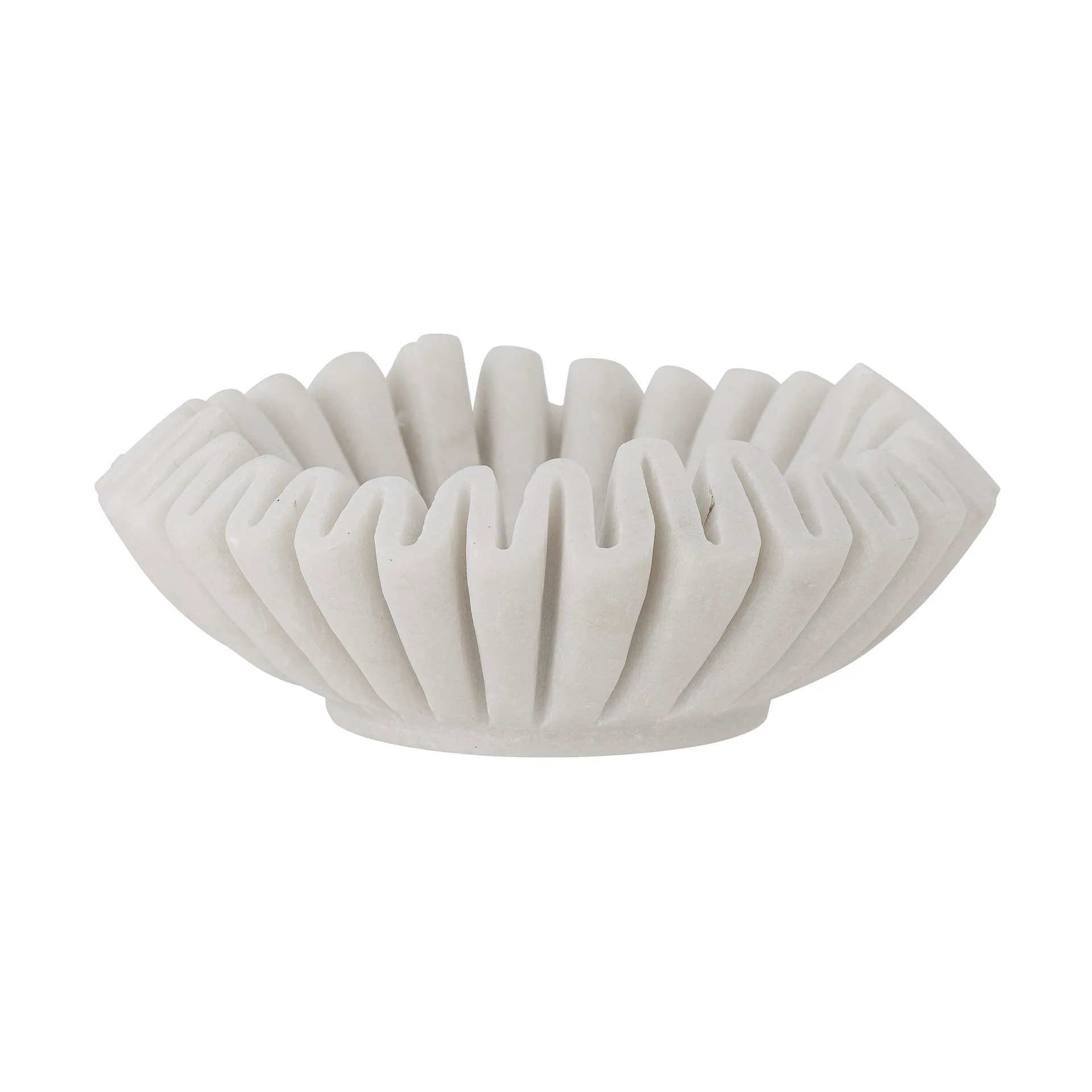 Bloomingville Harmonia koristekulho Ø17 cm White marble