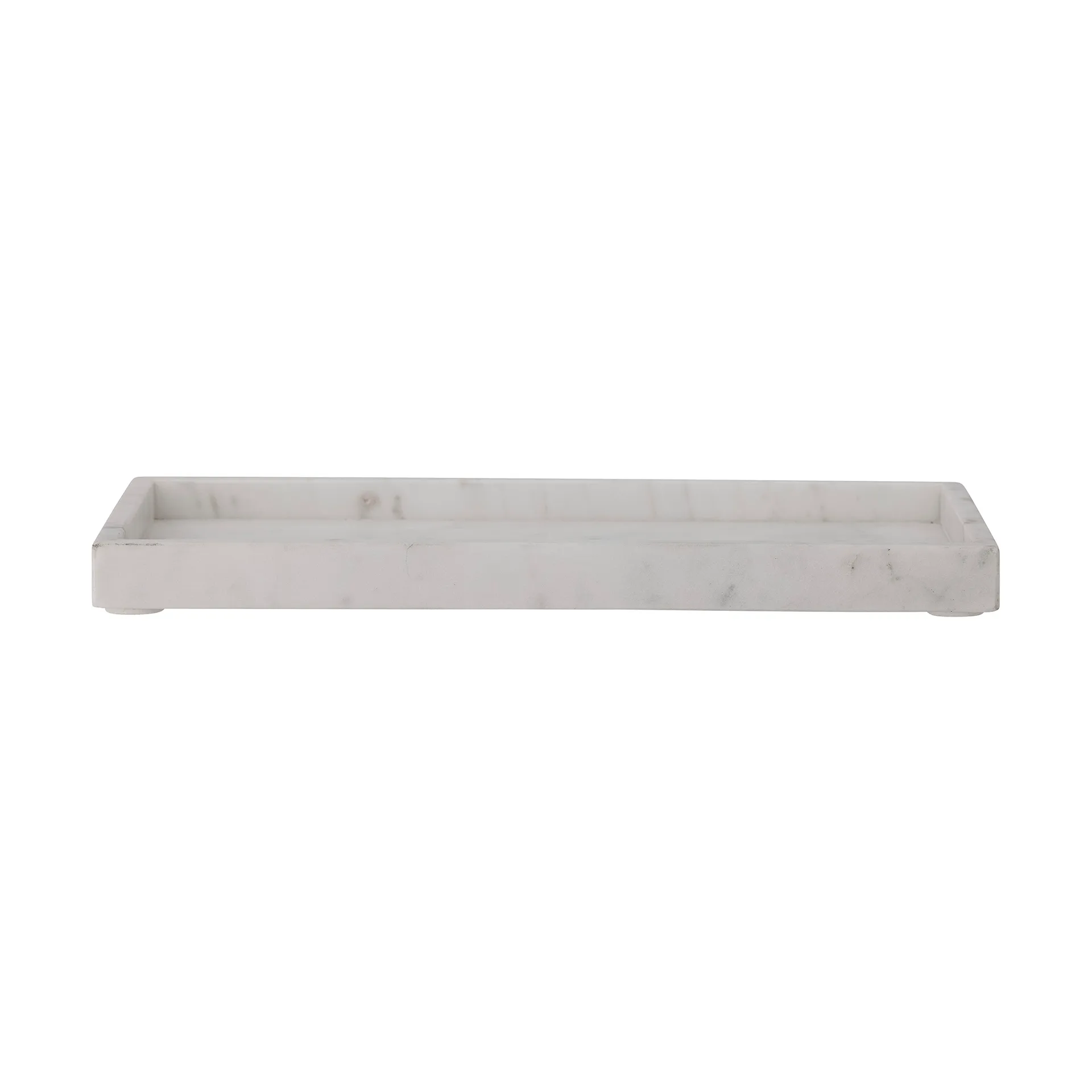 Bloomingville Majsa koristetarjotin 18x38 cm White marble