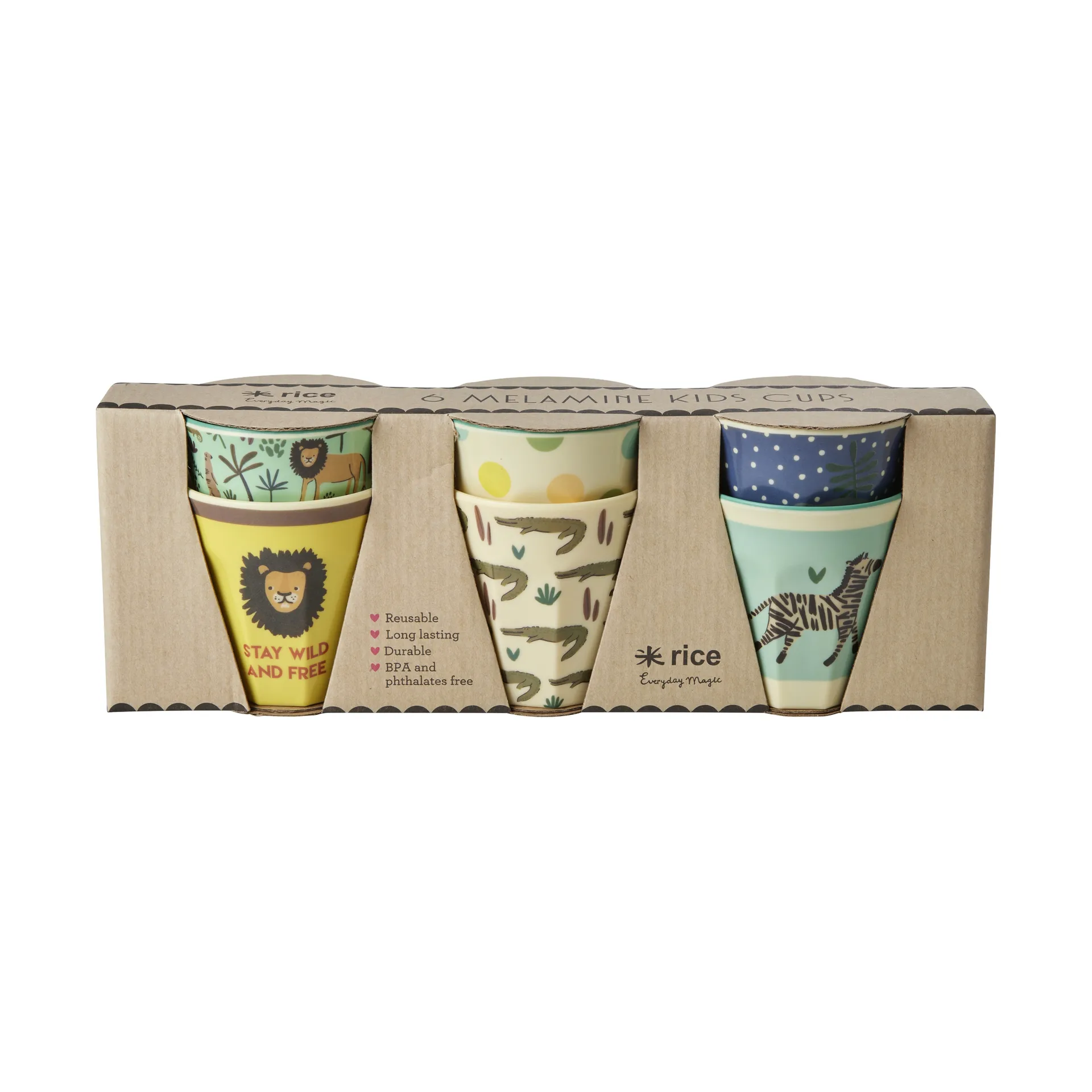 RICE Riisi lasten muki small 6-pakkaus Multi