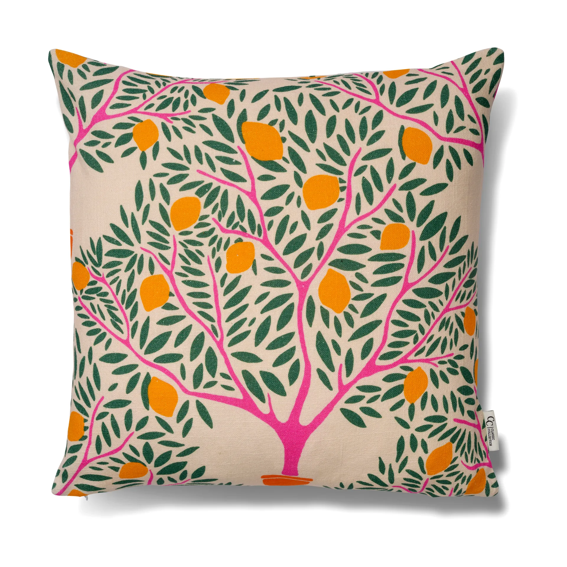 Classic Collection Lemon garden tyynynpäällinen 50x50 cm Vihreä