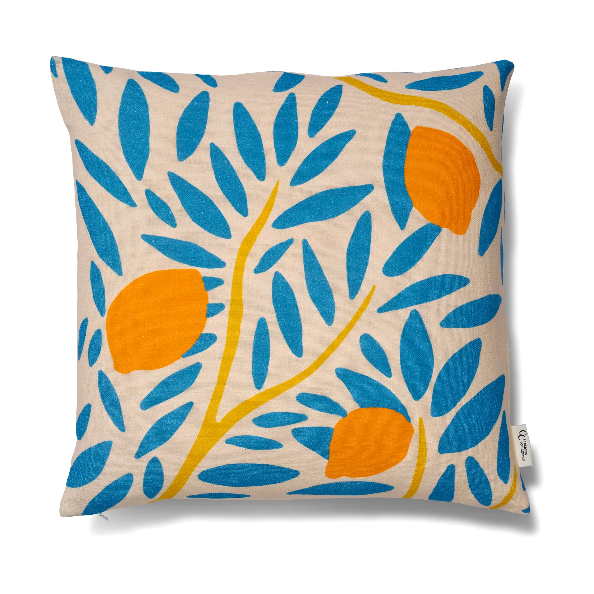 Classic Collection Sunny citrus tyynynpäällinen 50x50 cm Sininen