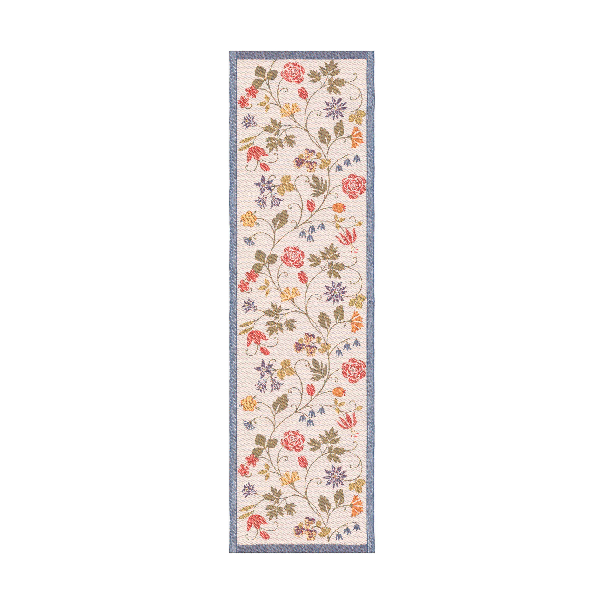 Ekelund Linneväveri Flower pöytäliina 35x120 cm Multi