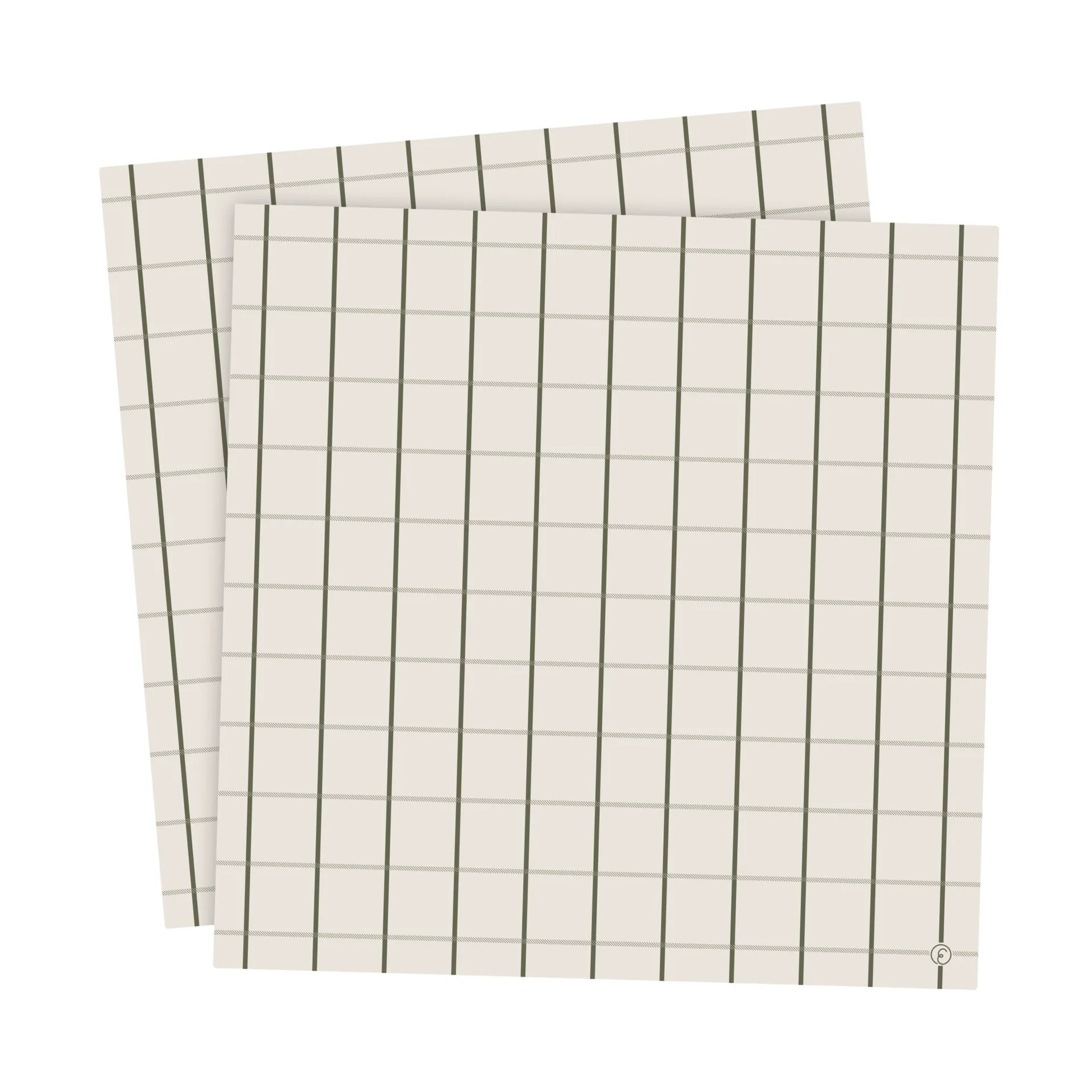 ERNST Ernst lautasliina suuriruudullinen 33x33 cm 20 kpl Beige-vihreä