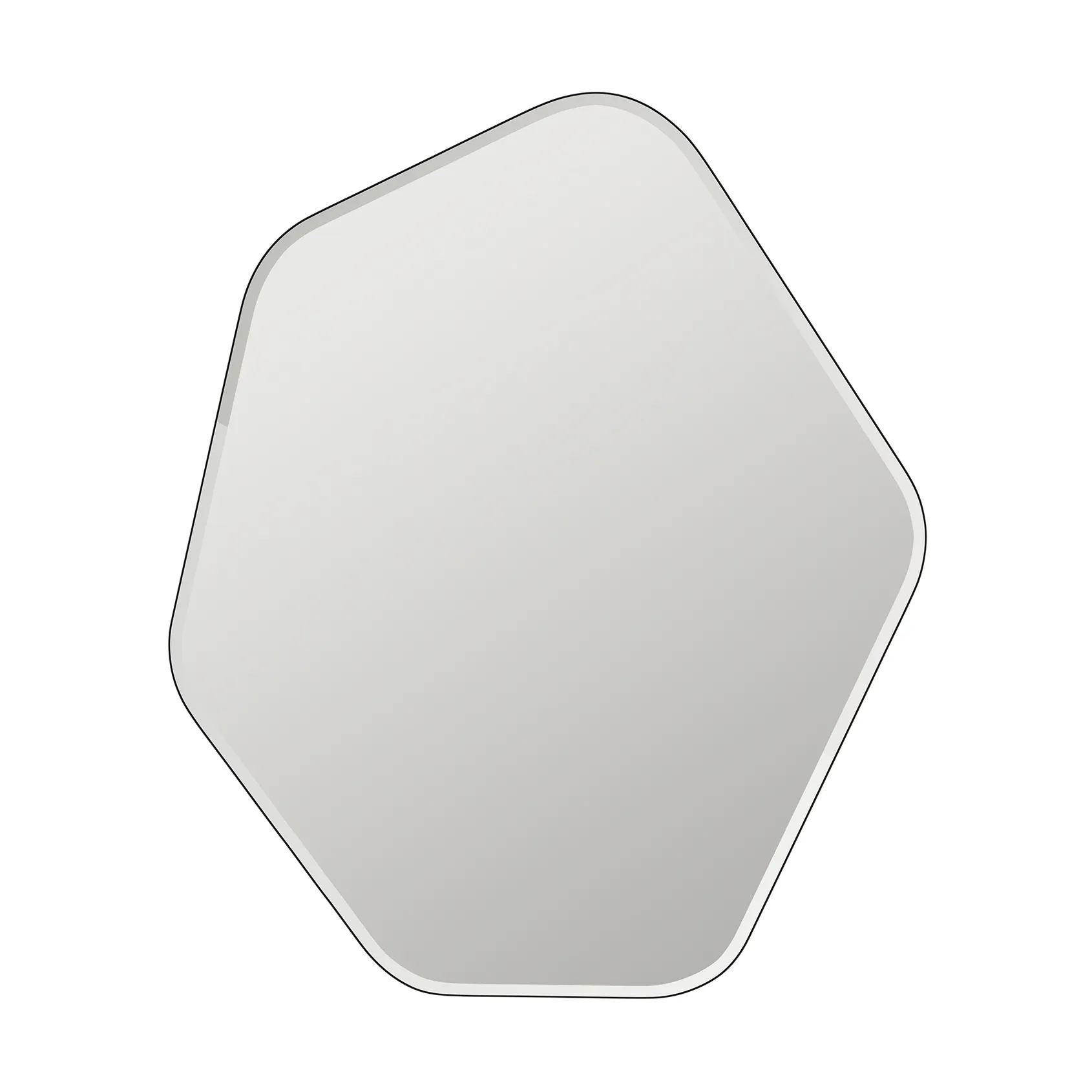 Broste Copenhagen Ruby seinäpeili 60x50 cm Clear-black