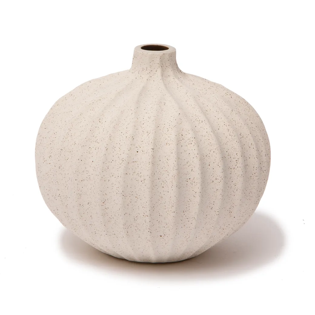 Lindform Bari vaasi Sand white light deep line, M