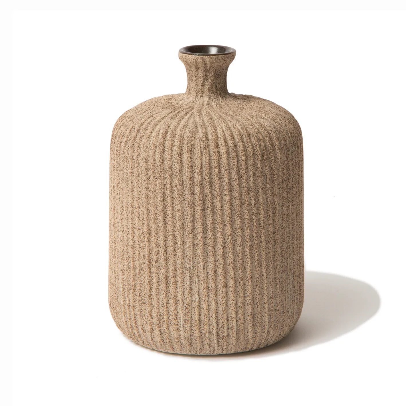 Lindform Bottle vaasi Sand medium stripe, medium