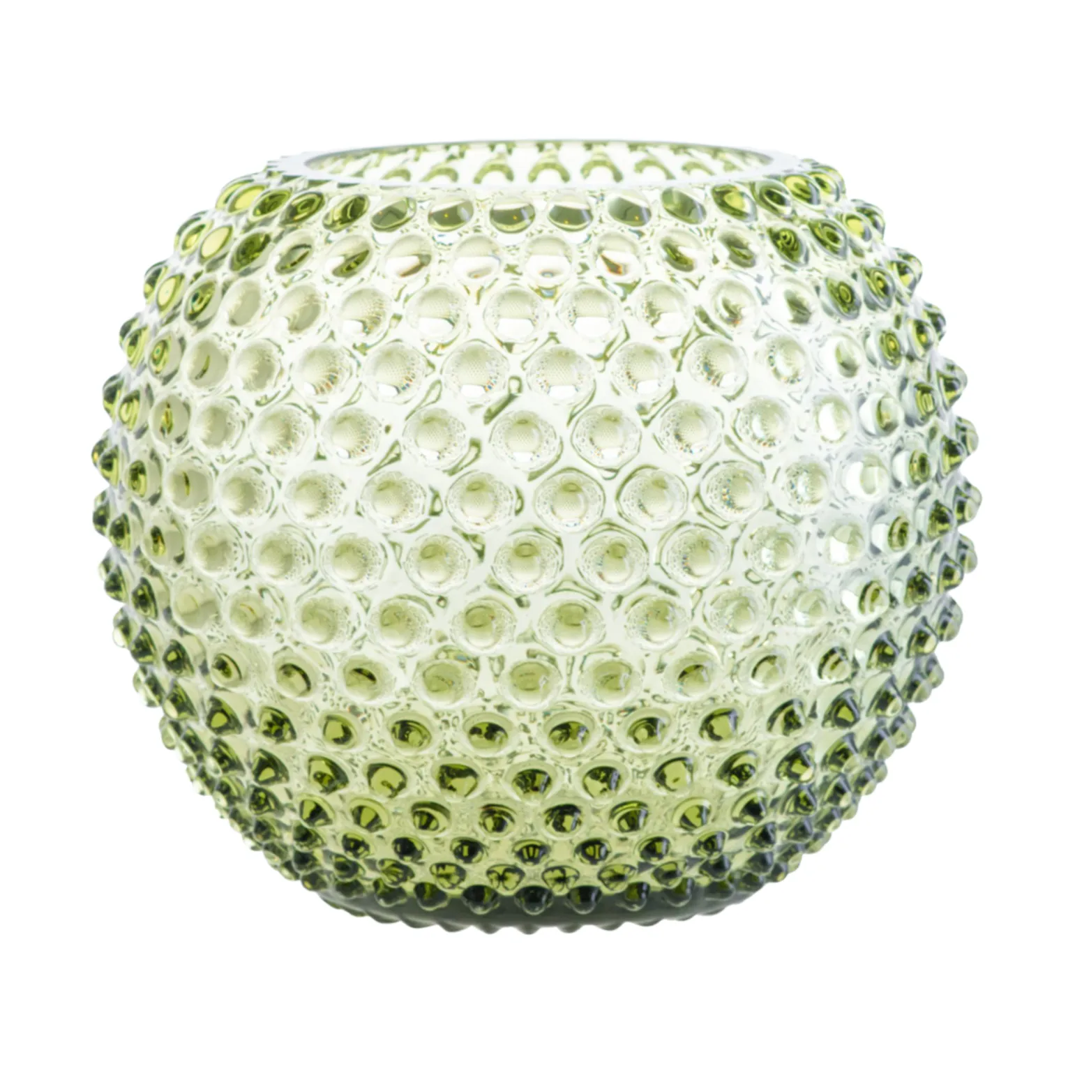 Anna Von Lipa Hobnail Globe maljakko 24 cm Olivegreen