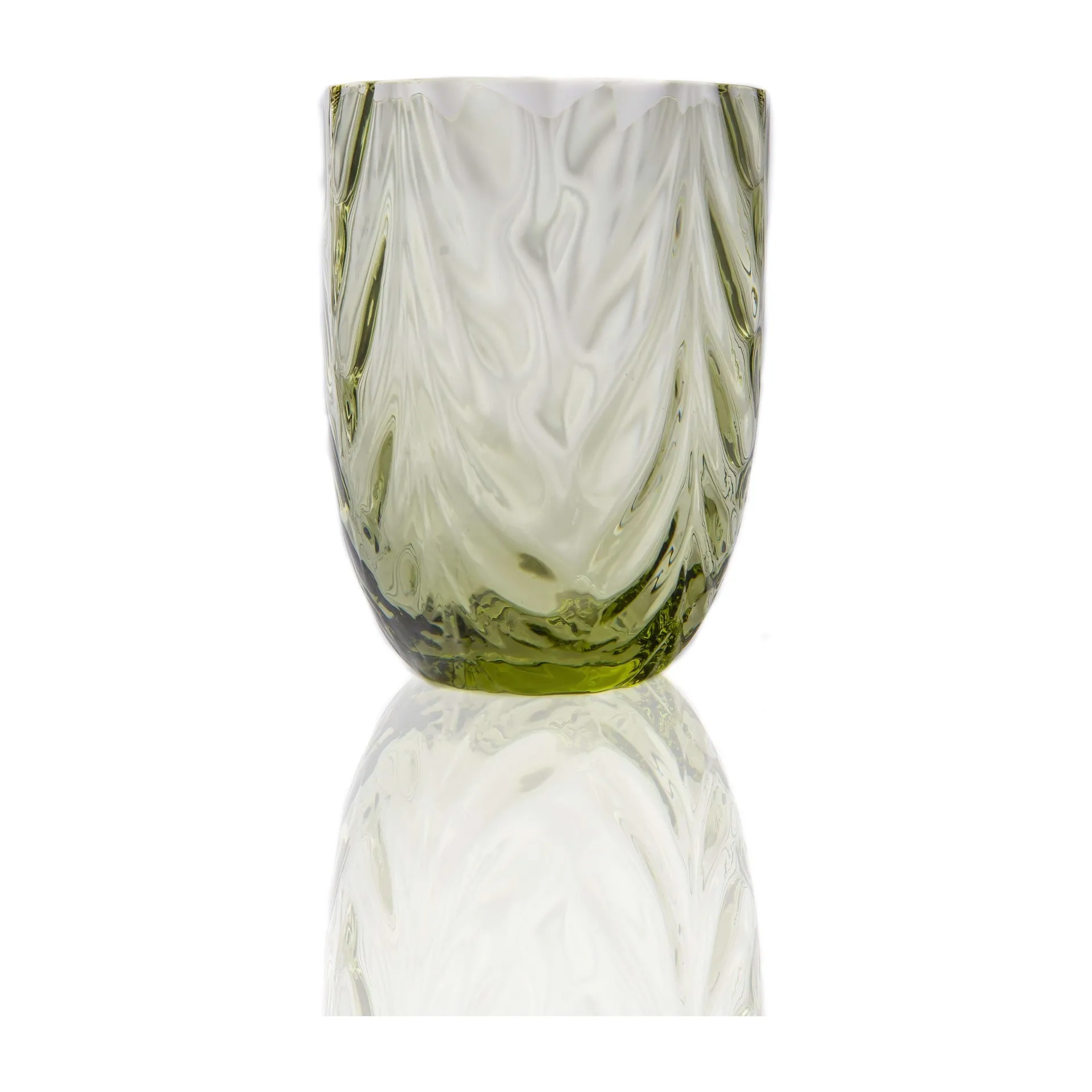 Anna Von Lipa Wave juomalasi 25 cl Olivegreen