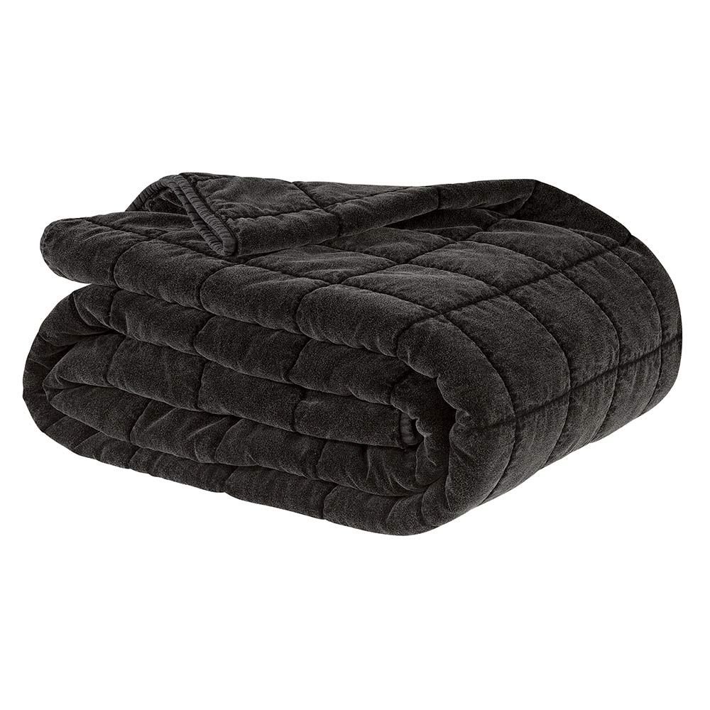 Artwood, Posh päiväpeite 160X260 Cm pesty Black