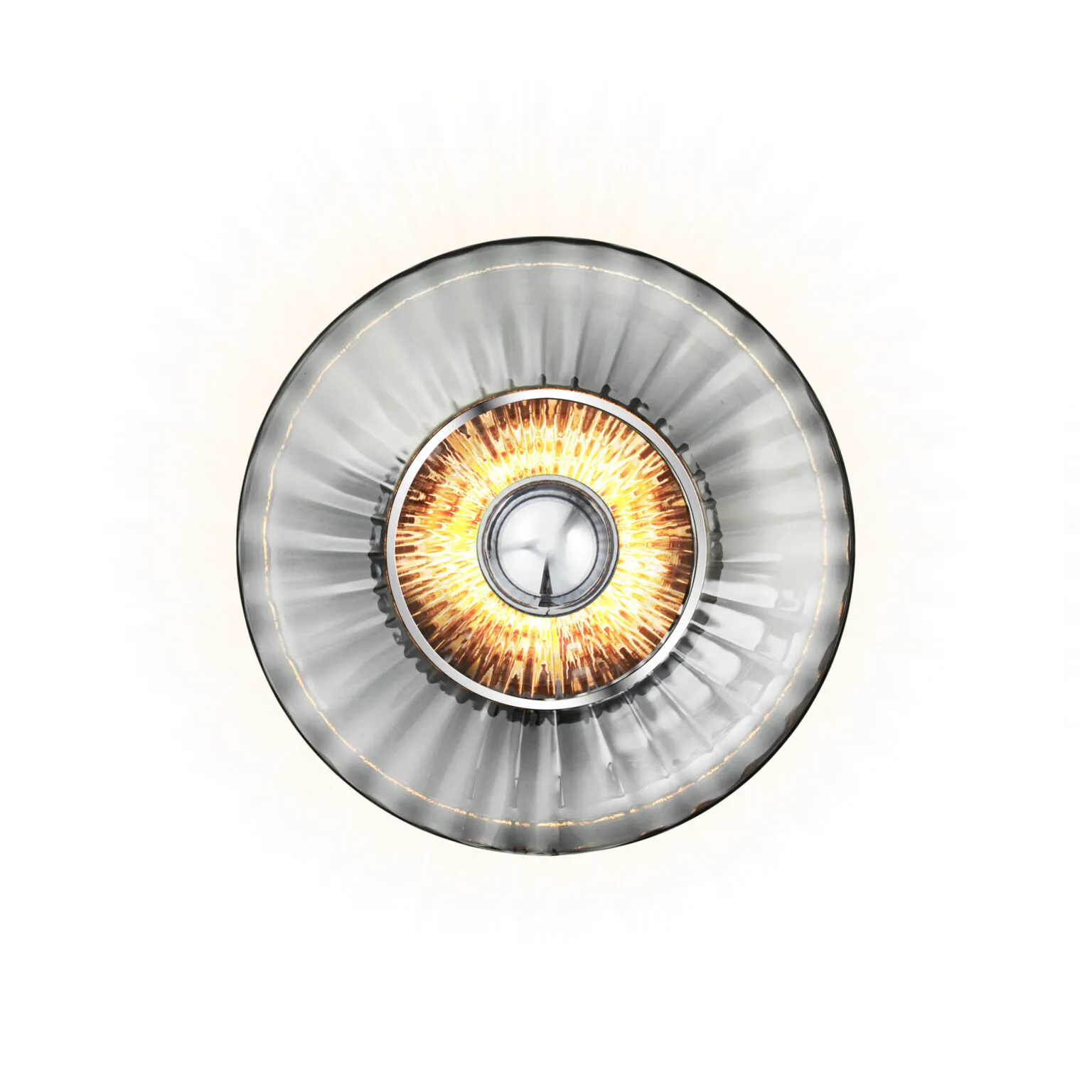 Design By Us New Wave Optic seinävalaisin Ø26 cm Savu