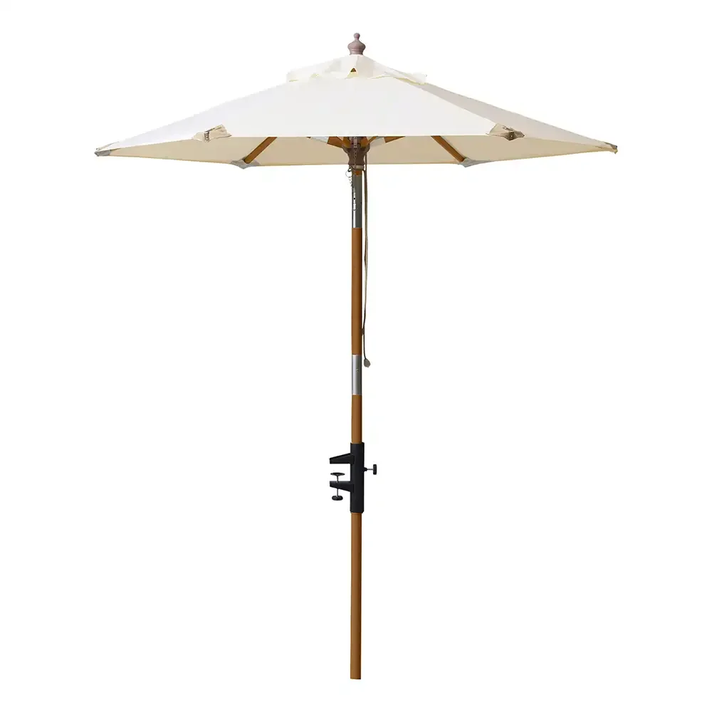 Cinas, 180 cm Parveke-aurinkovarjo offwhite/teak