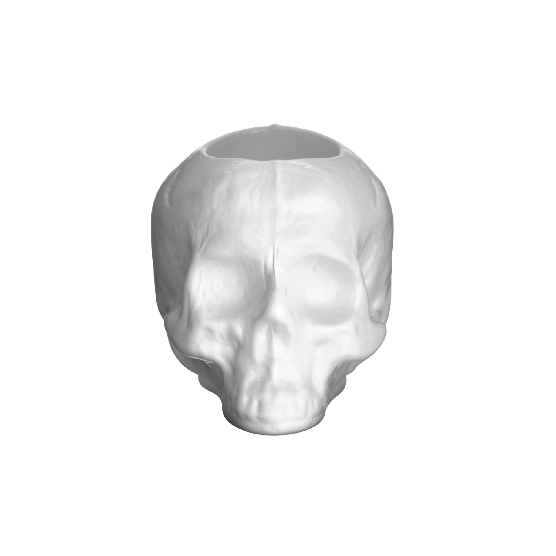 Kosta Boda Skull kynttilälyhty 8,5 cm Valkoinen