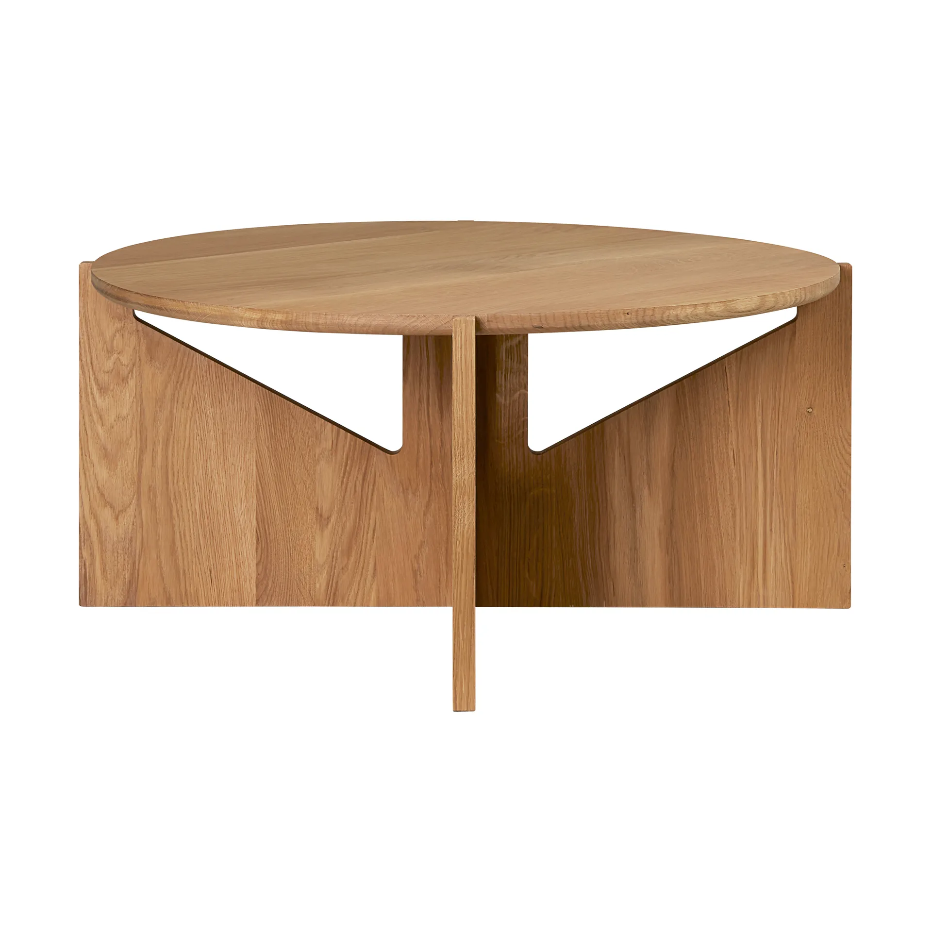 Kristina Dam Studio Simple XL-sohvapöytä Ø78 cm Lämmin lakattu tammi