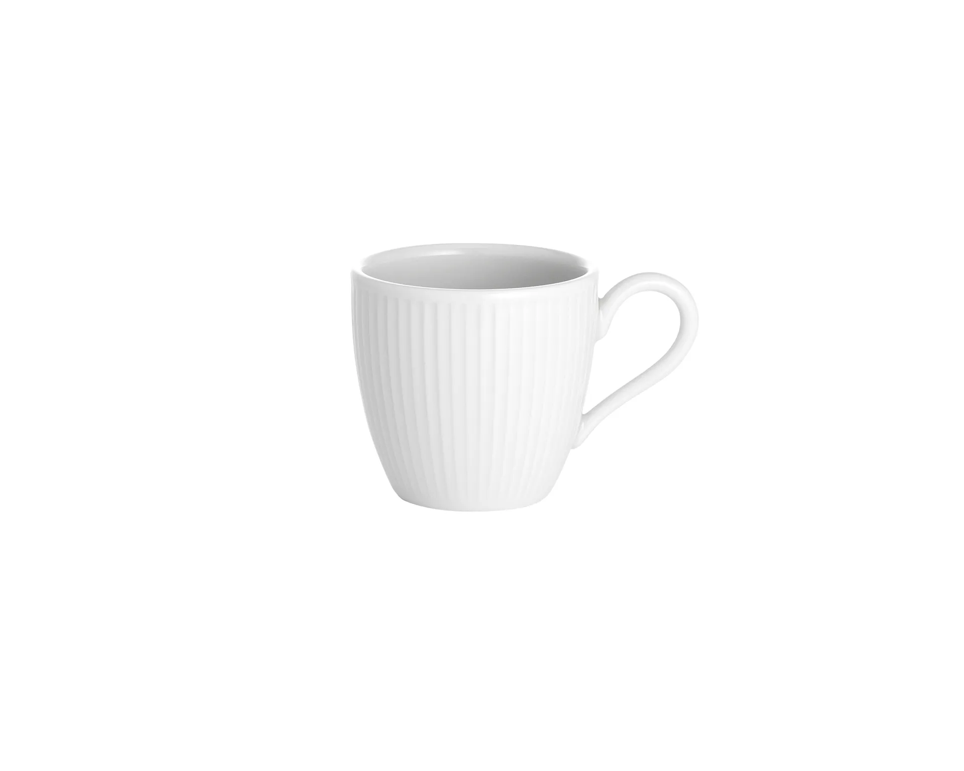 Pillivuyt Pillivuyt Plissé espressokuppi 9 cl Valkea