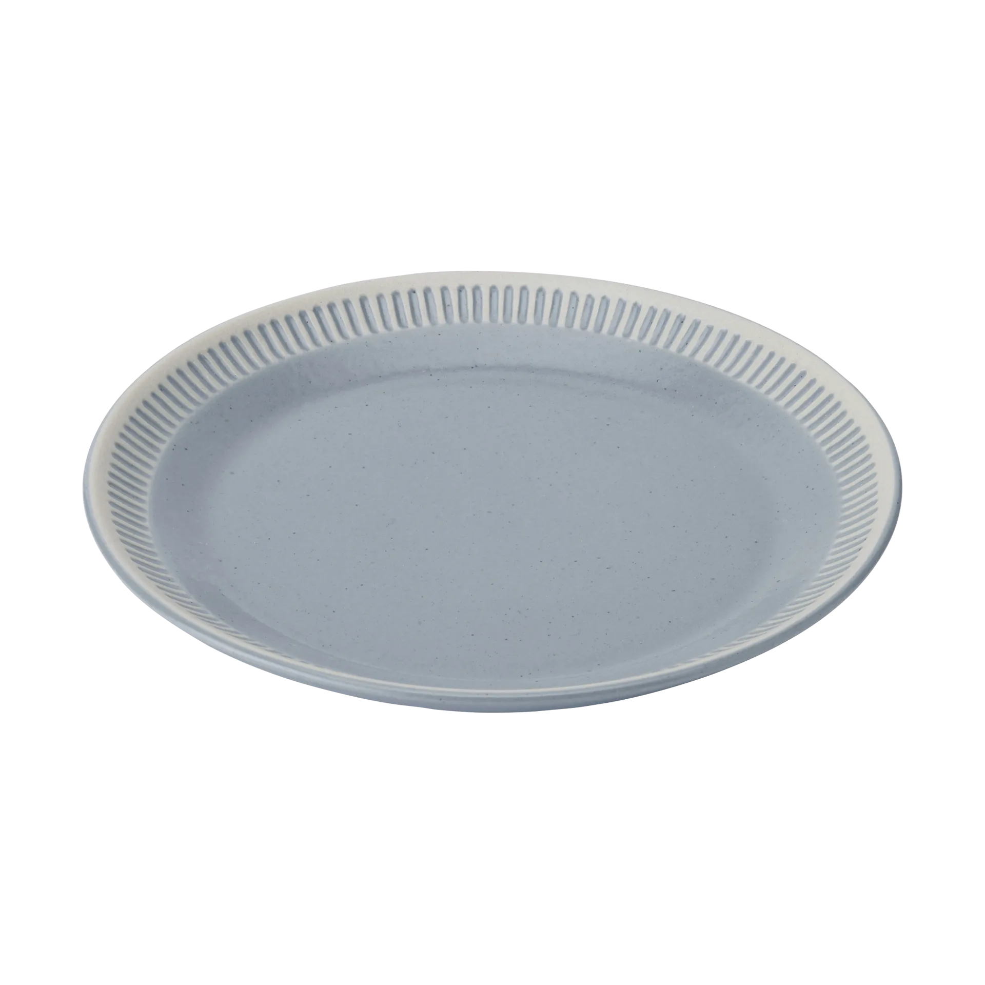 Knabstrup Keramik Colorit lautaset Ø22 cm Tummanharmaa