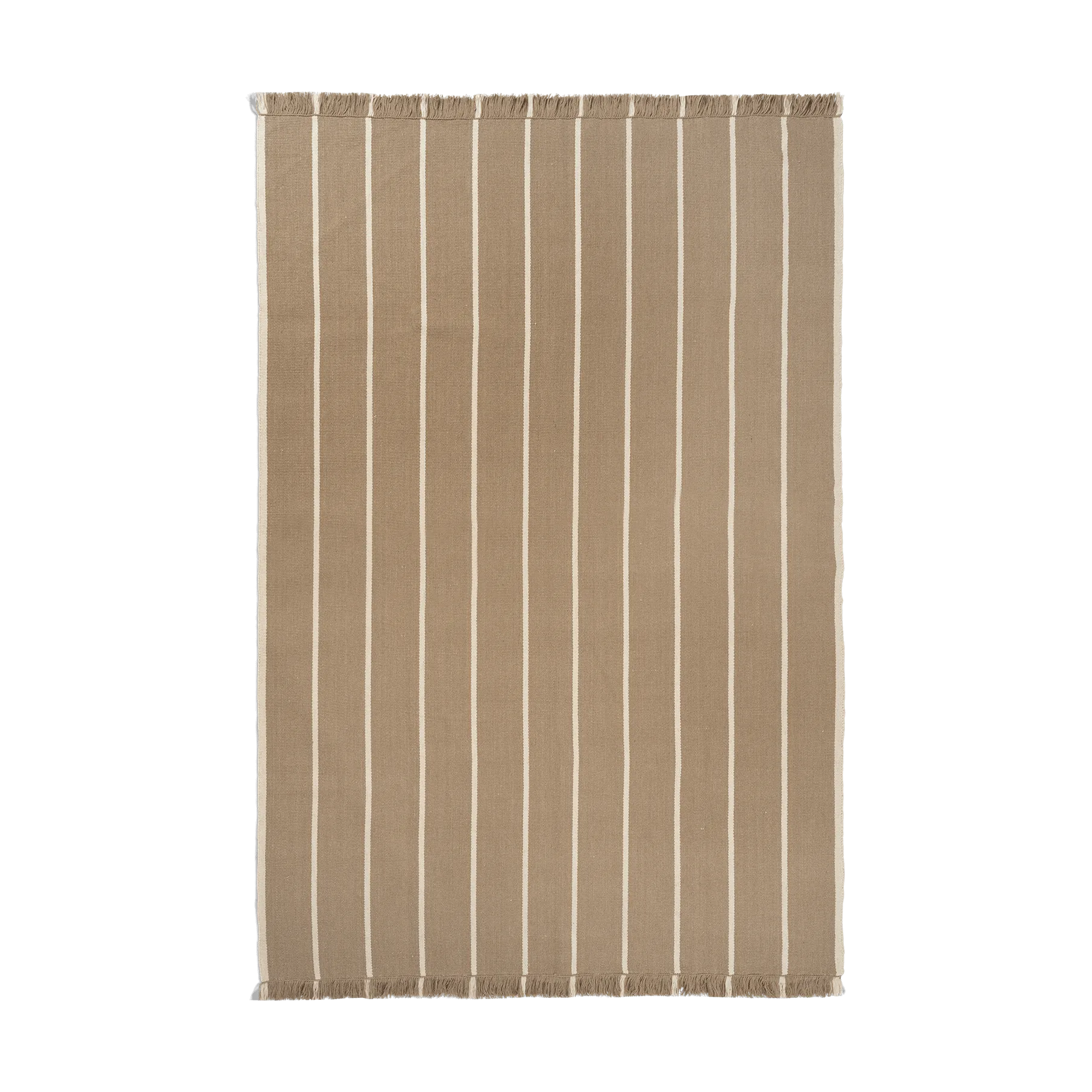 Ferm Living Calm kelim matto Dark Sand, Off-white, 200x300 cm