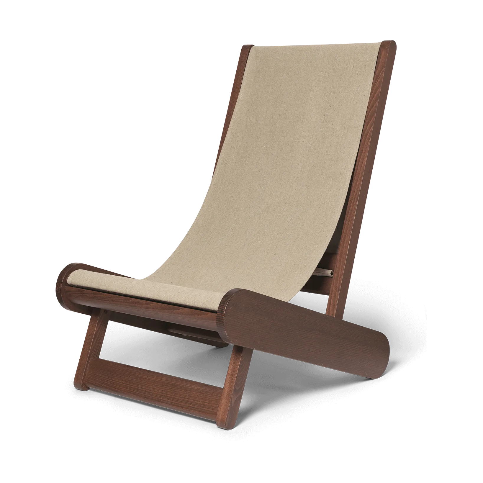 Ferm Living Hemi loungenojatuoli Dark stained, natural
