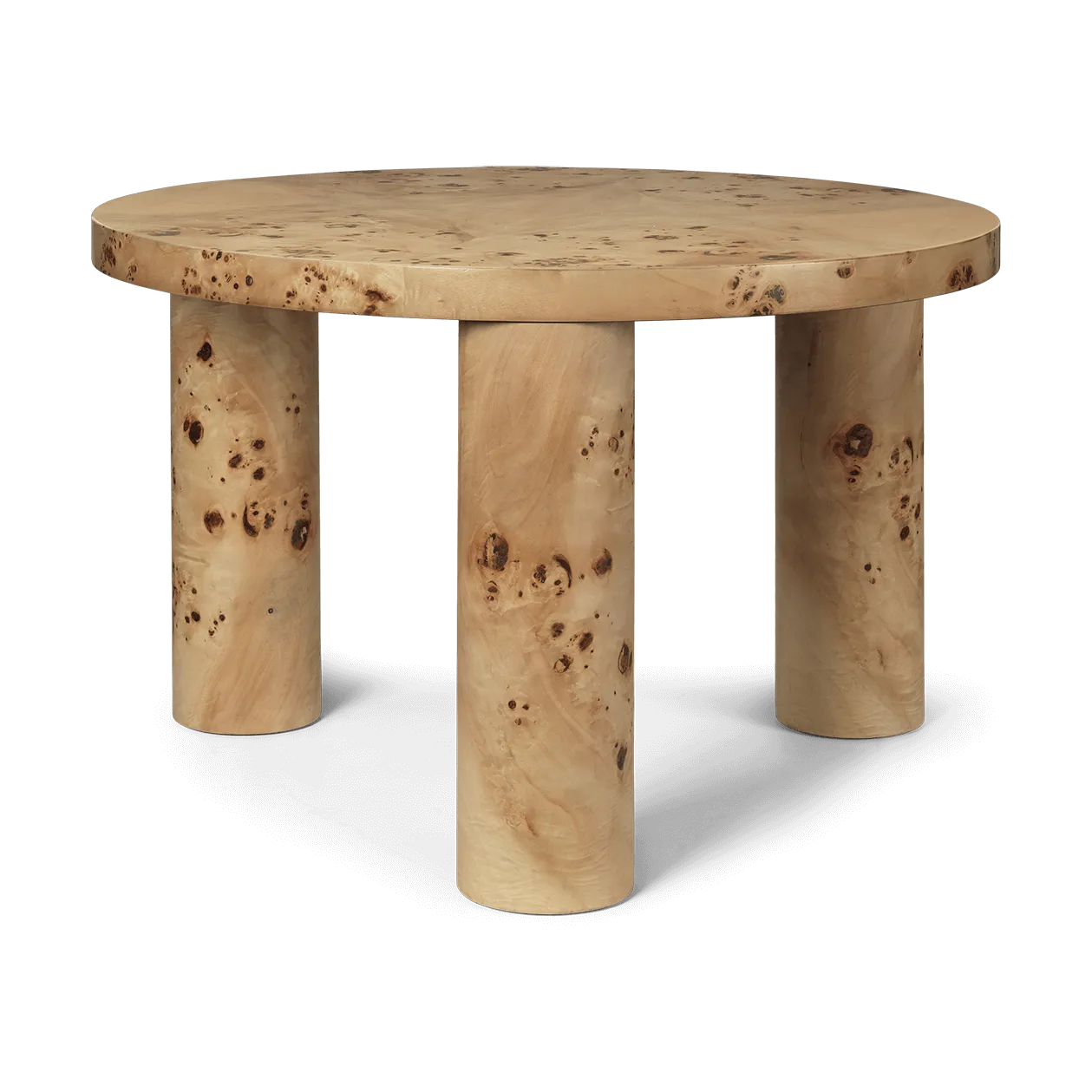Ferm Living Post sohvapöytä pieni Ø65 cm Burl veneer