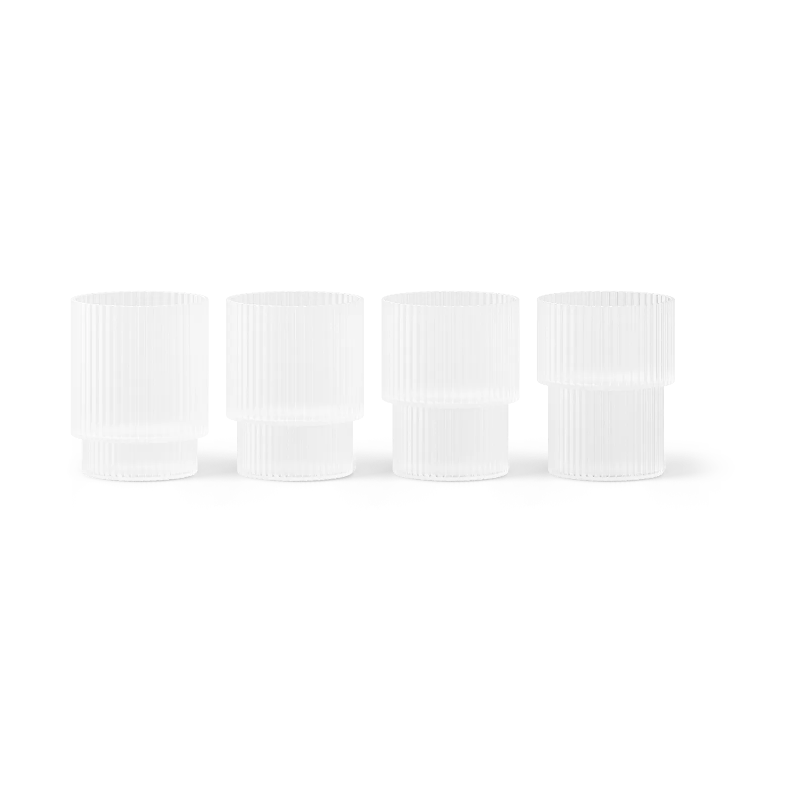 Ferm Living Ripple lasi 6 cl 4 kpl Frosted