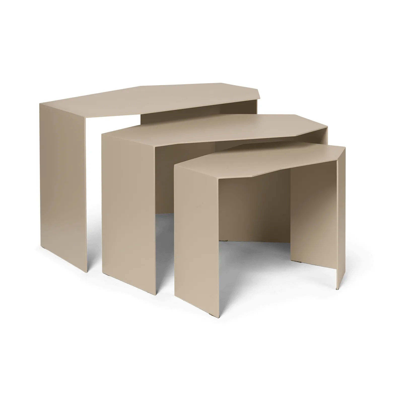 Ferm Living Shard cluster pöytä 3 kpl Cashmere