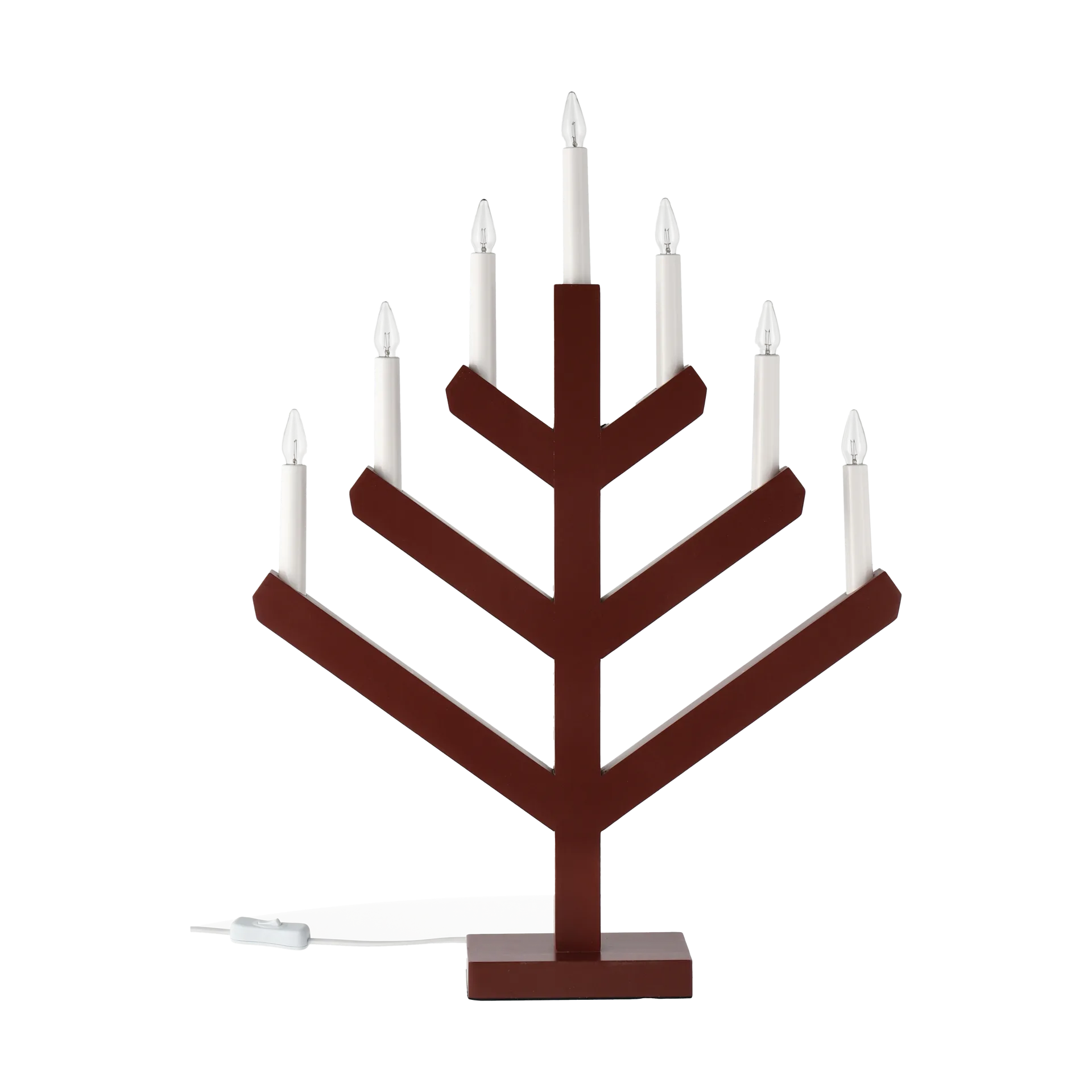 Scandi Living Pine adventtikynttilänjalka 62 cm Punainen