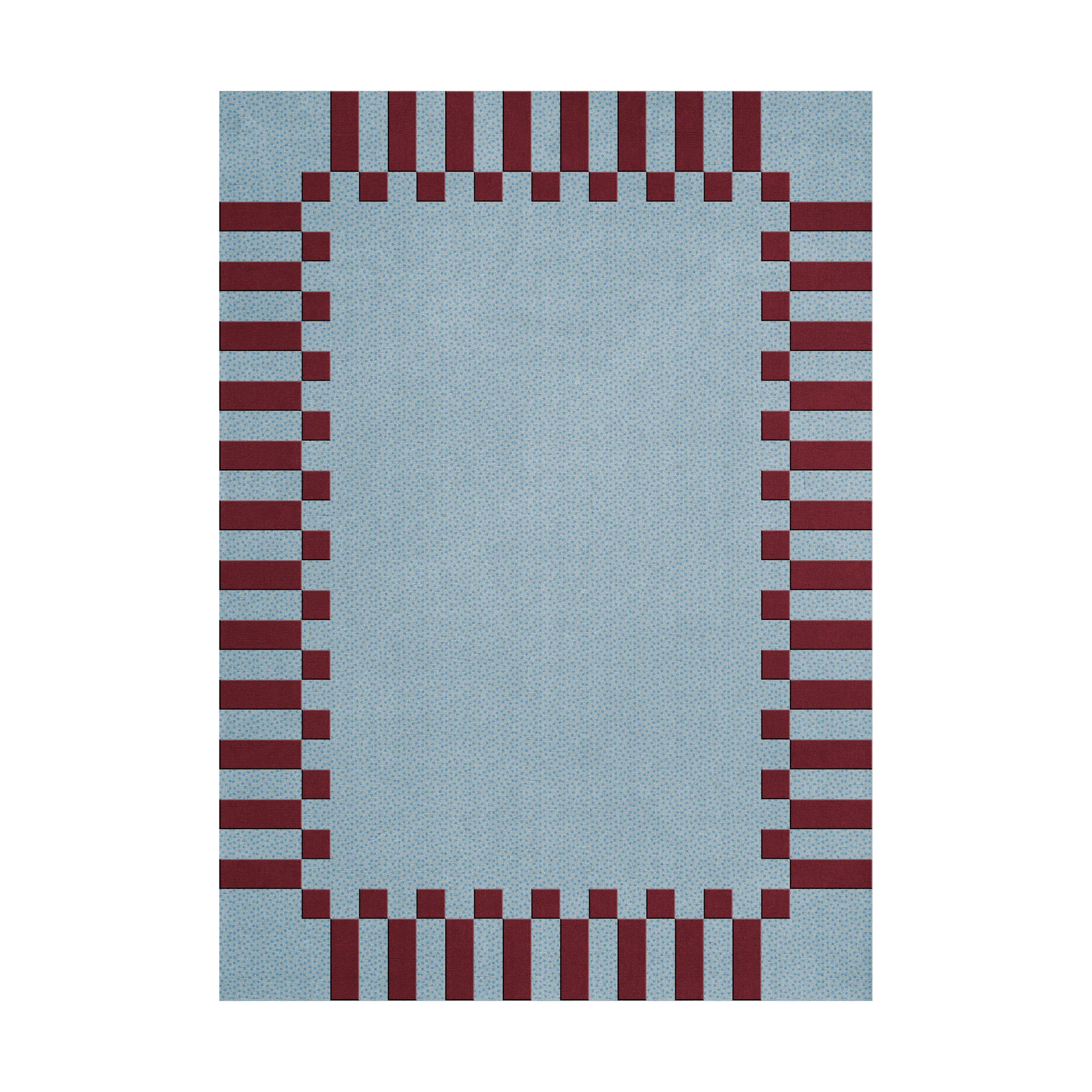 Layered Teklan frame villamatto Mulberry sky, 180x270 cm