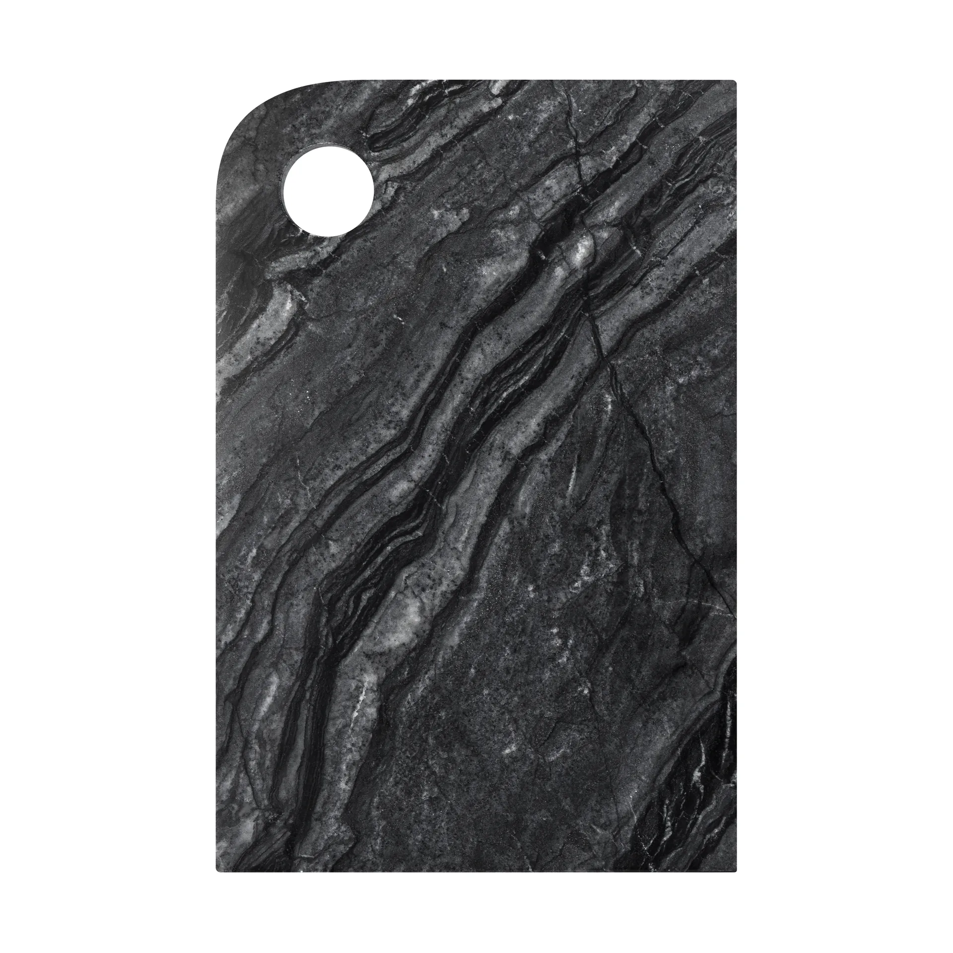 Mette Ditmer Marble tarjotin medium 20x30 cm Black-grey