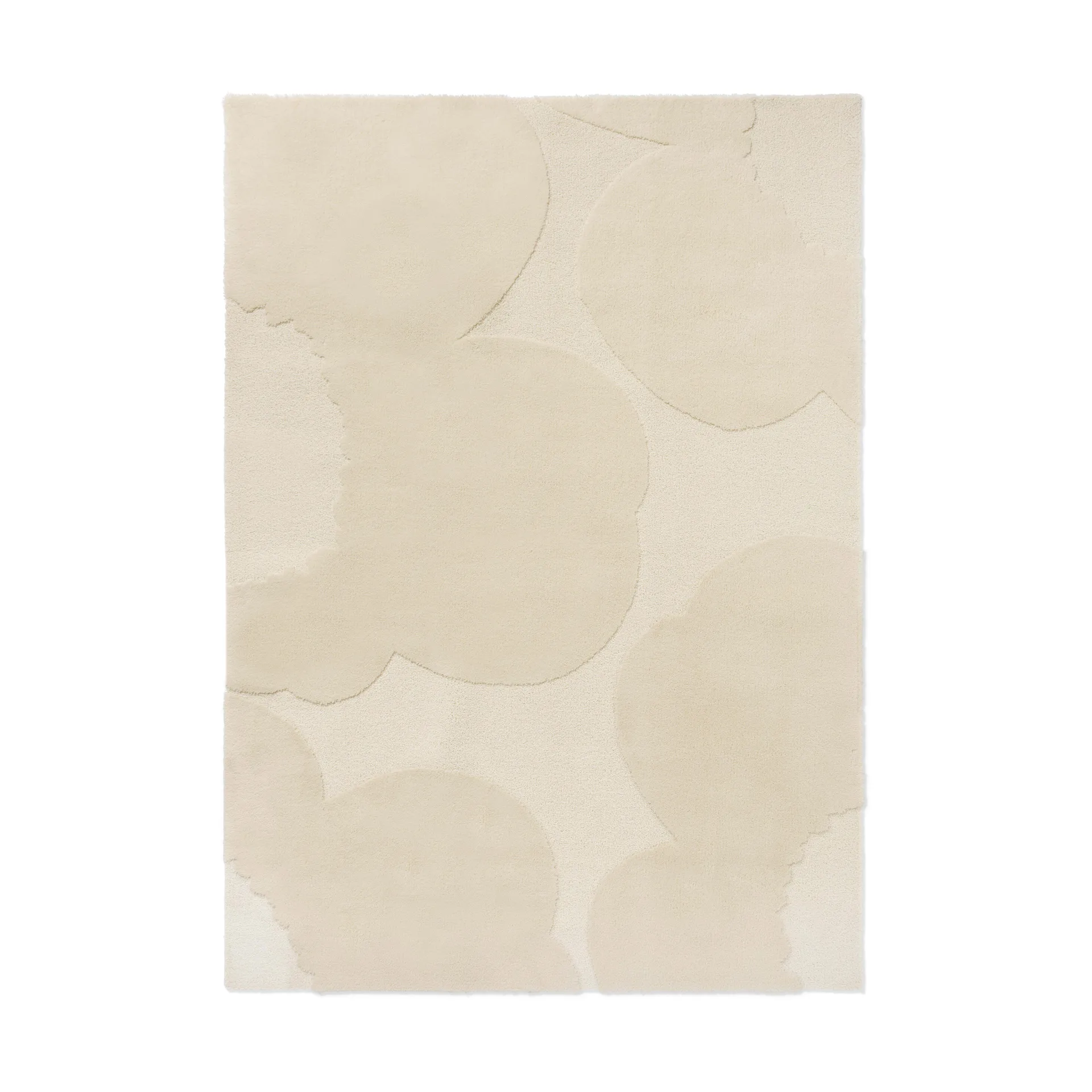 Marimekko Iso Unikko villamatto Natural White, 250x350 cm