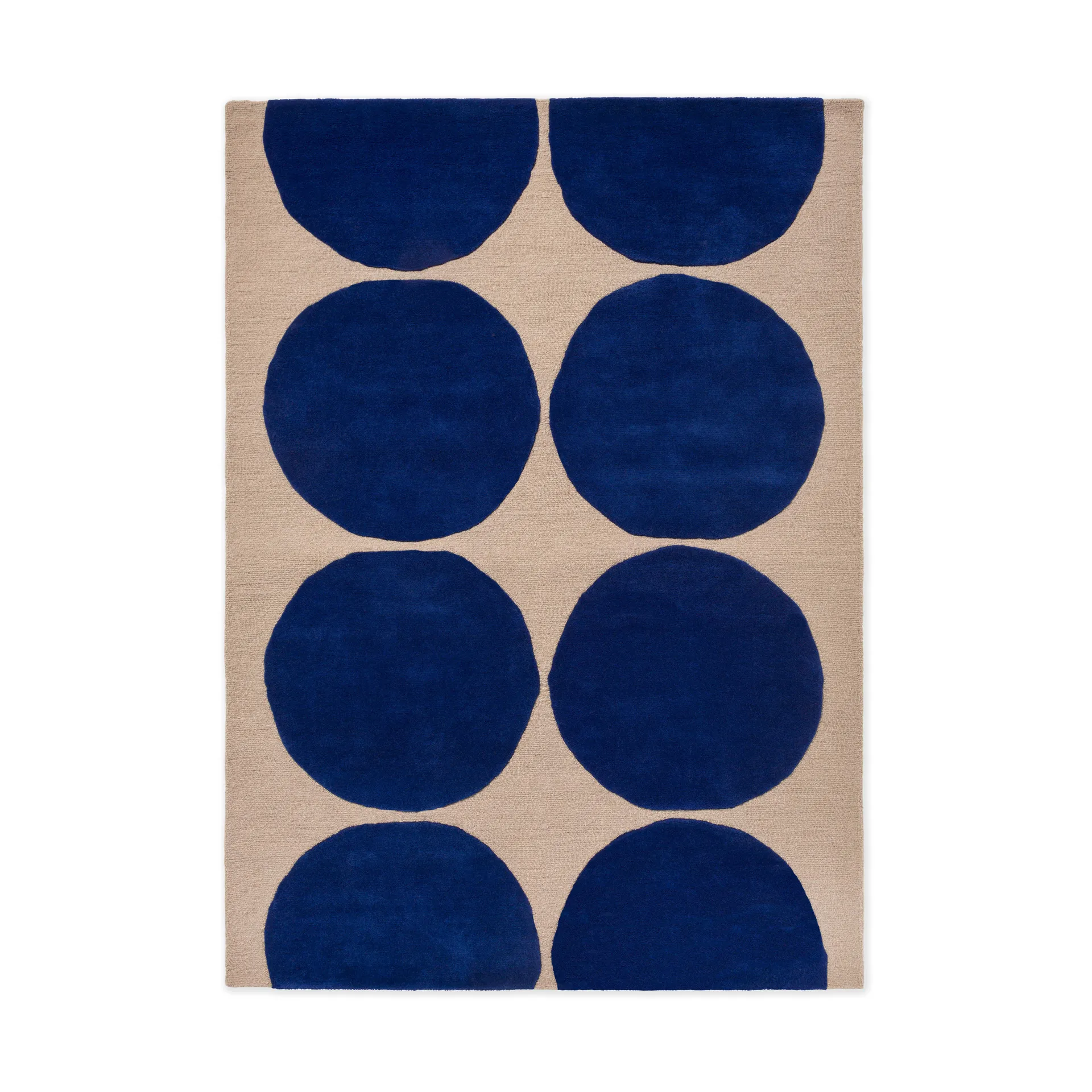 Marimekko Isot Kivet villamatto Blue, 140x200 cm