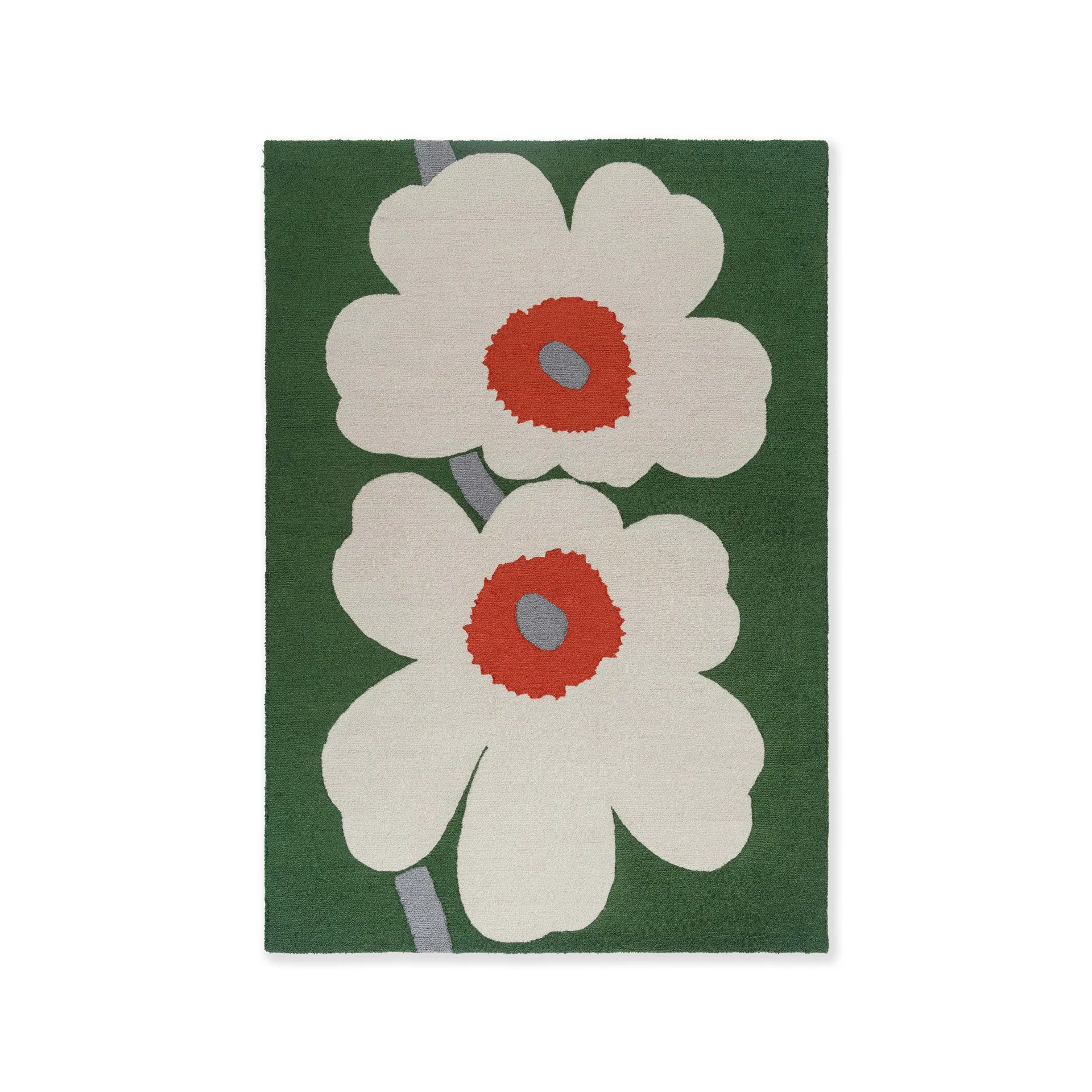 Marimekko Unikko 60-vuotisjuhlavuoden tuftattu muovimatto 140x200 cm