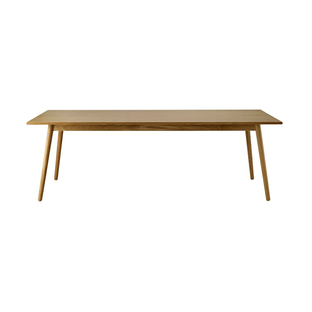 FDB Møbler C35C ruokapöytä 95x220 cm Oak nature-oak nature lacquered