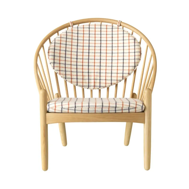 FDB Møbler J166 Jørna tuoli Oak nature lacquered-red diced