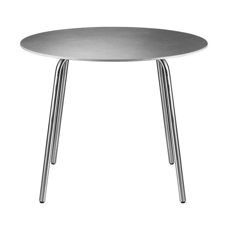 FDB Møbler M21 Teglgård puutarhapöytä Ø90 cm Stone-stainless steel