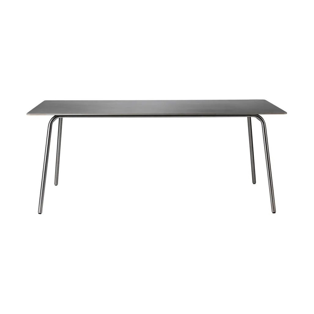 FDB Møbler M21 Teglgård puutarhapöytä 90x180 cm Stone-stainless steel