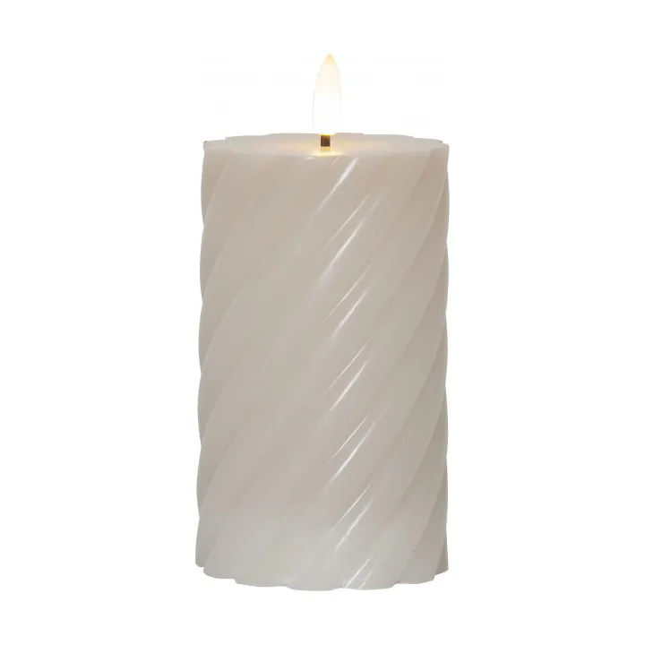 Star Trading Flamme loistekynttilä Ø7,5×15 cm Beige