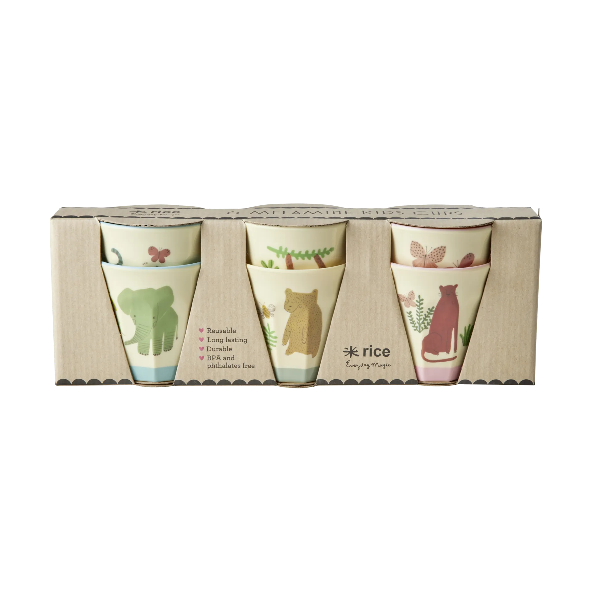 RICE Rice melamiinikuppi small 6-pakkaus Sweet Jungle