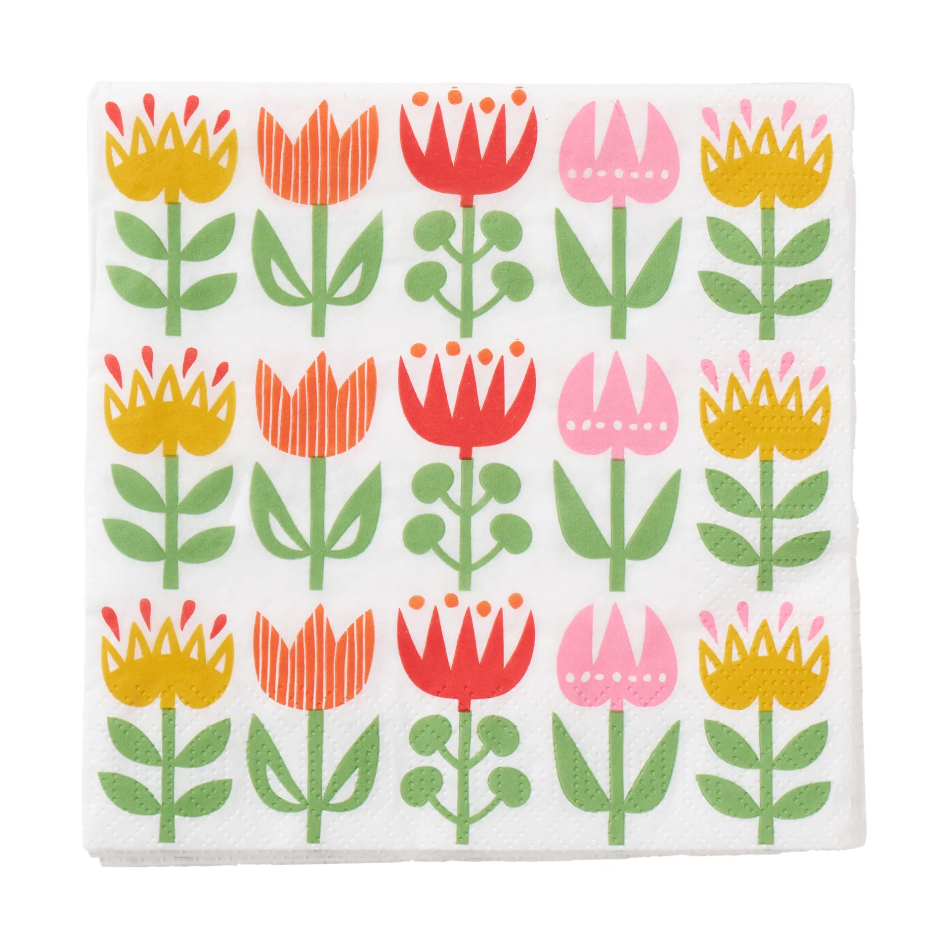 Klippan Yllefabrik Tulip lautasliina 33x33 cm 20 kpl Multi