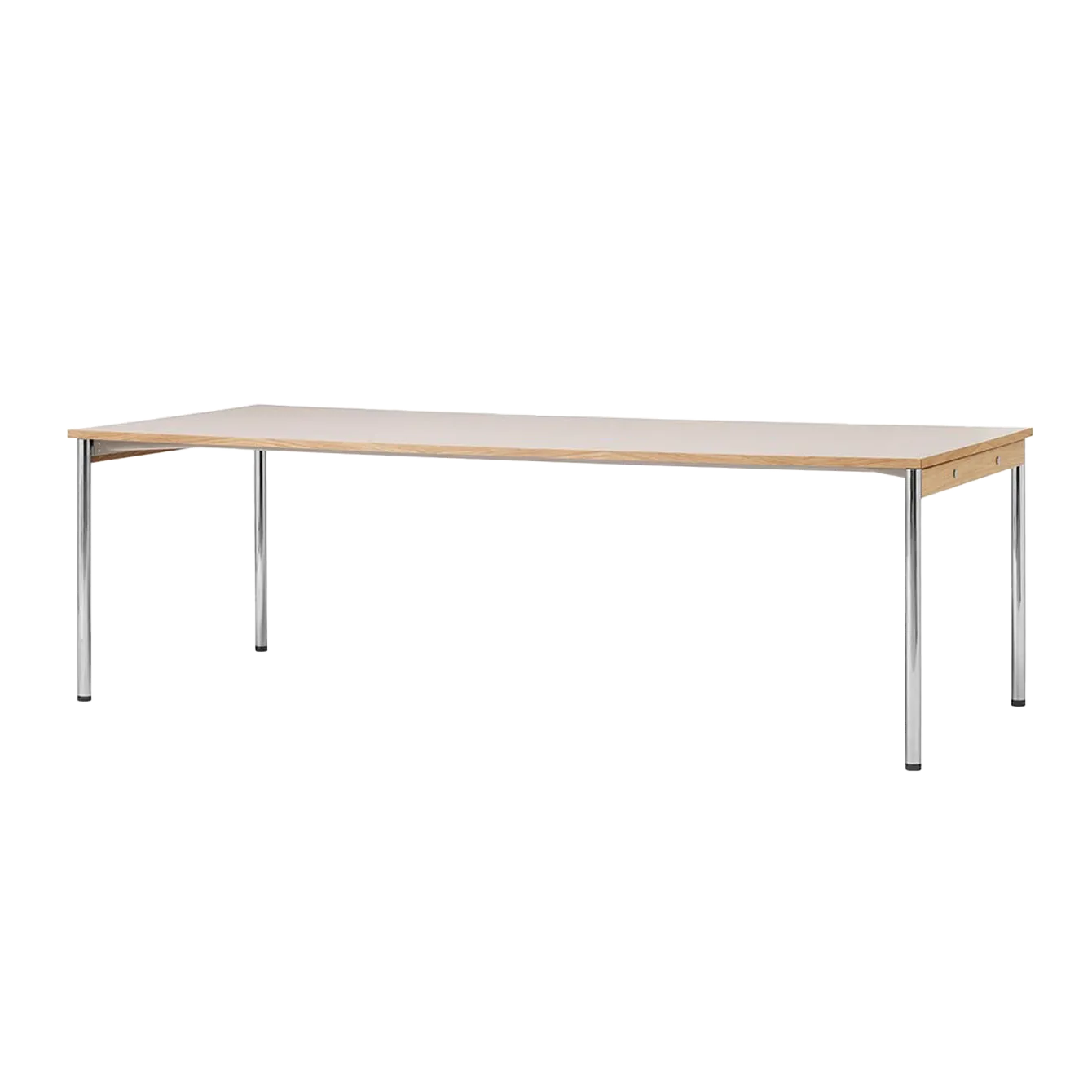Audo Copenhagen Co Table konferenssipöytä 240x100cm Chrome, laminate creme