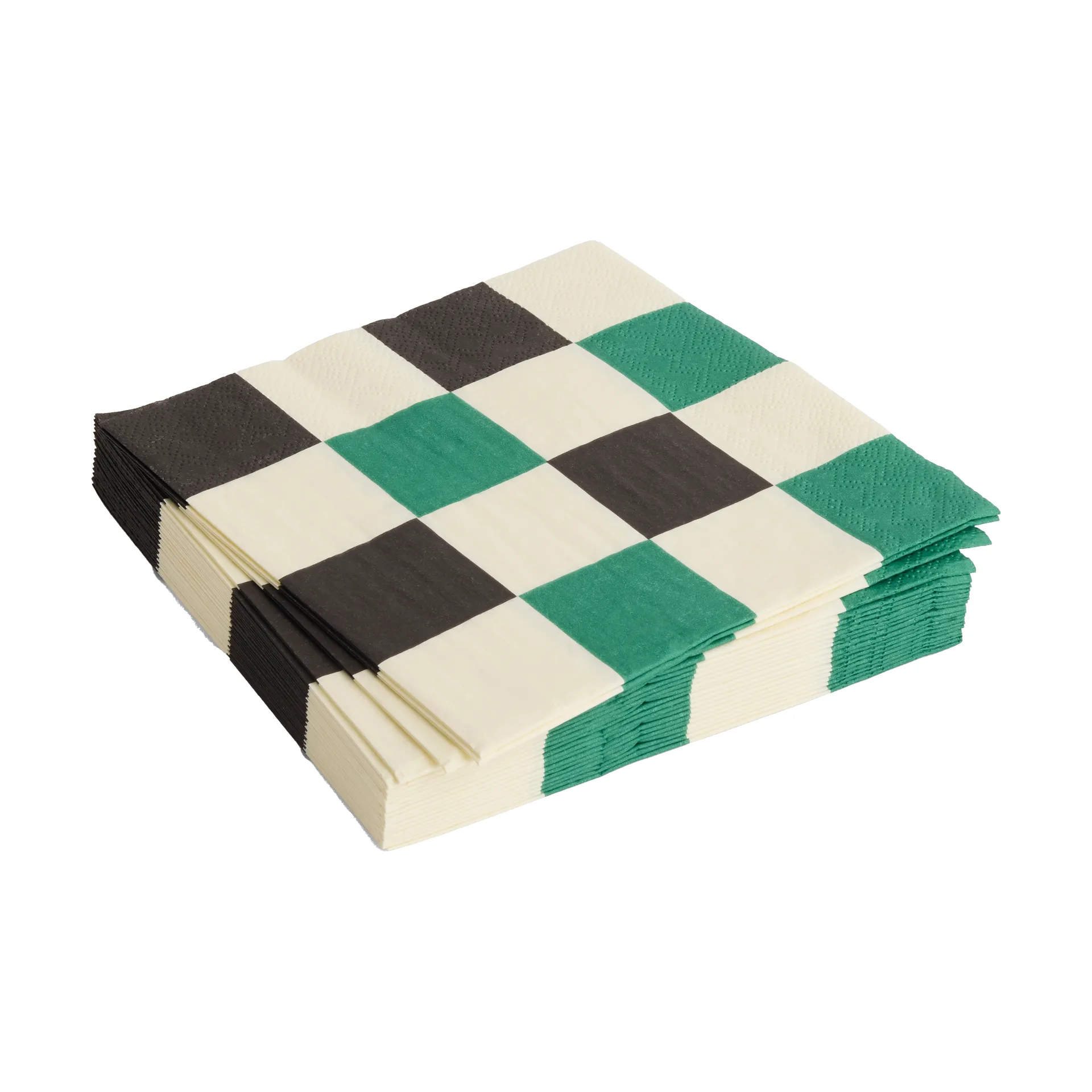 HAY Pattern Lunch Check servietti 33x33 cm 20-pakkaus Off white-green-black M