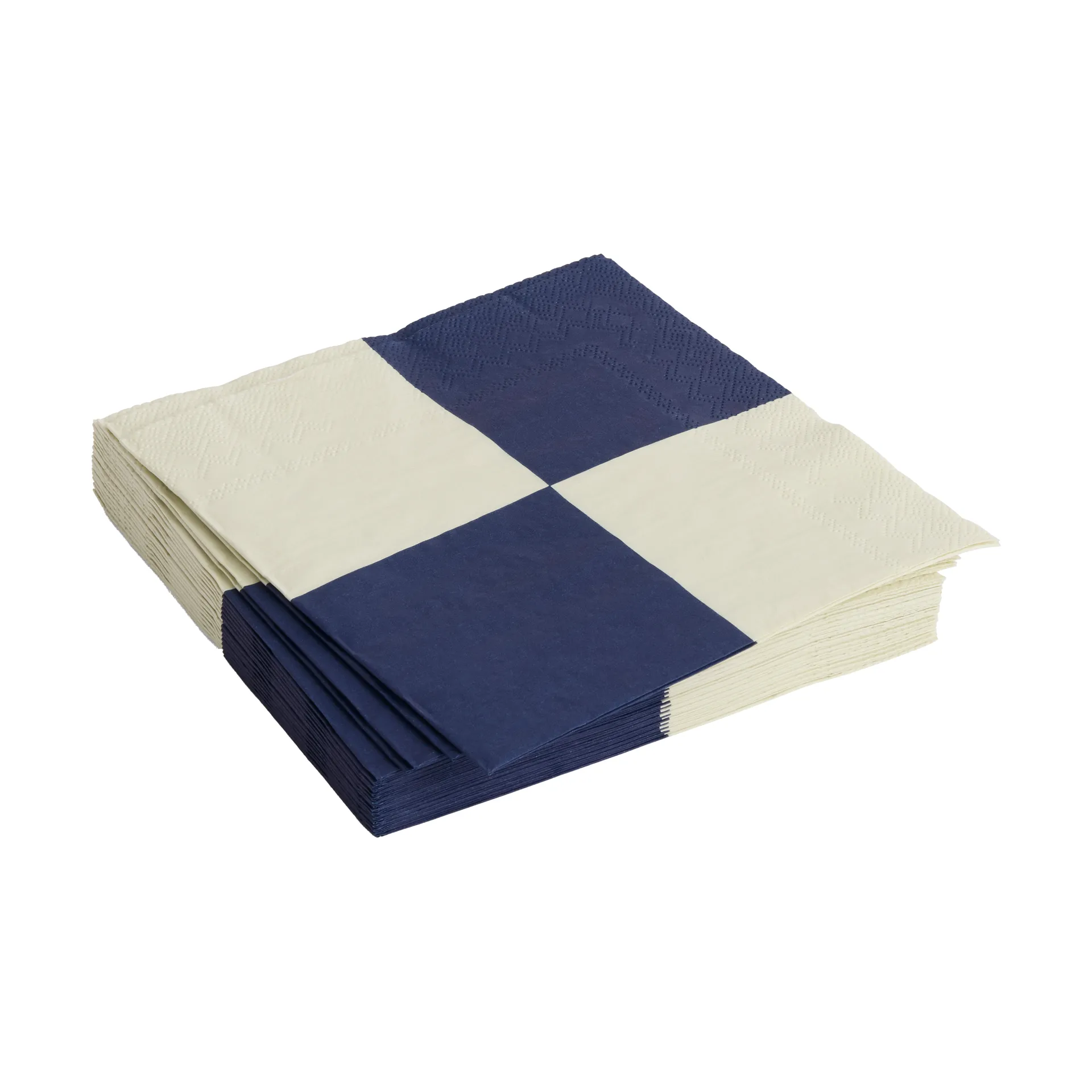 HAY Pattern Lunch Check servietti 33x33 cm 20-pakkaus Off white-dark blue L