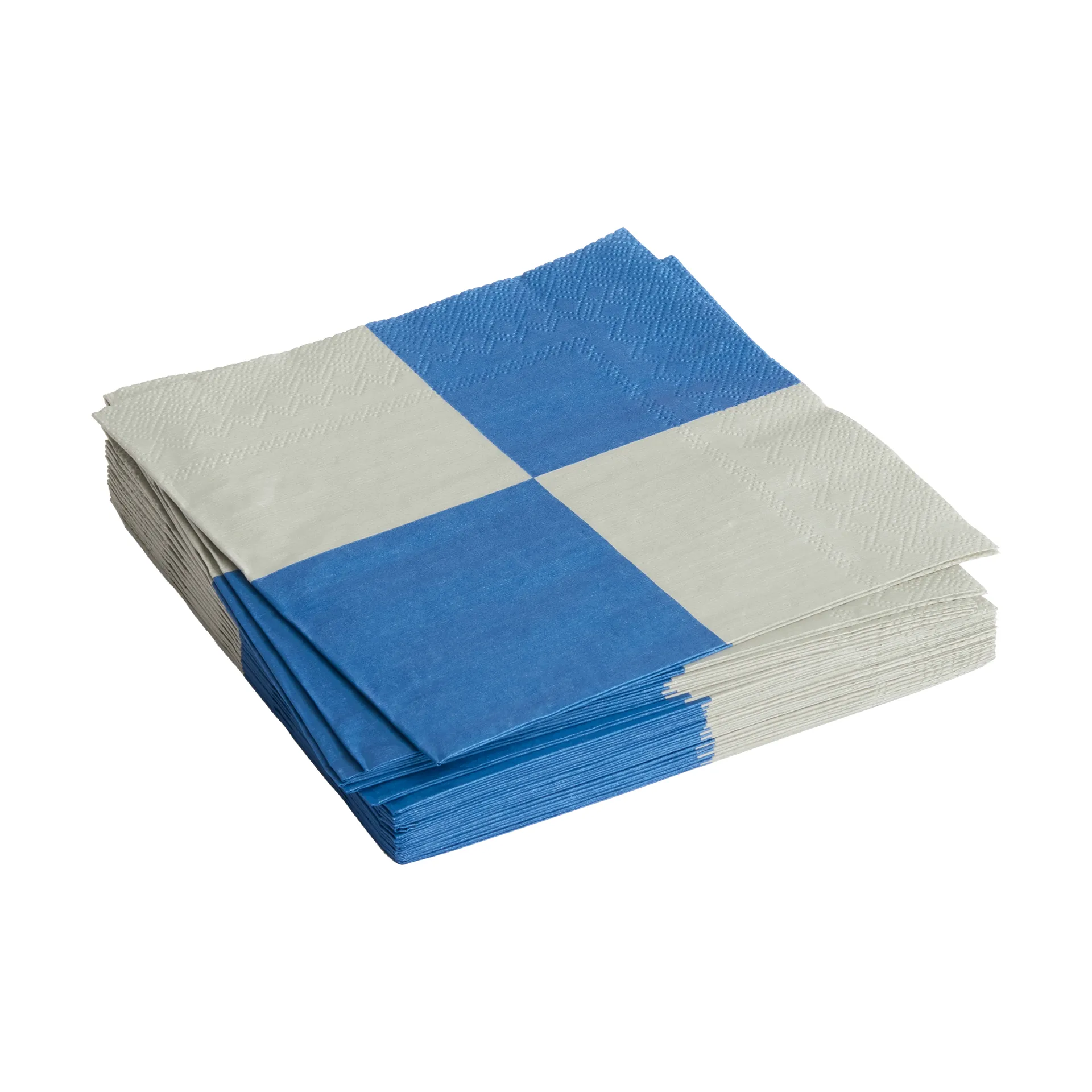 HAY Pattern Dinner Check servietti 40x40 cm 20-pakkaus Grey-blue L
