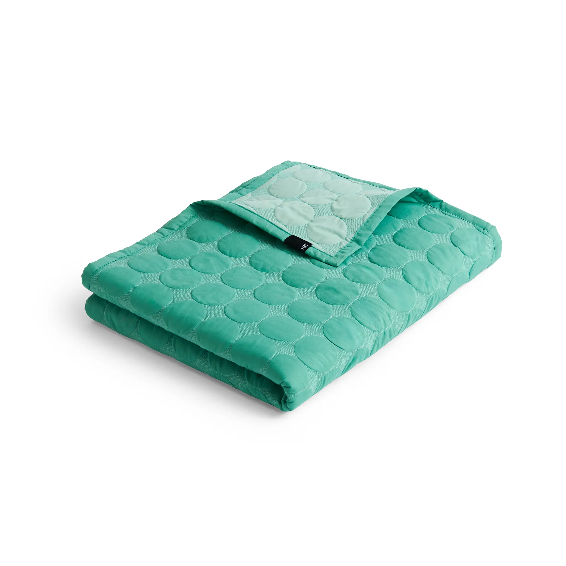 HAY Mega Dot päiväpeite organic 195x245 cm Sea green