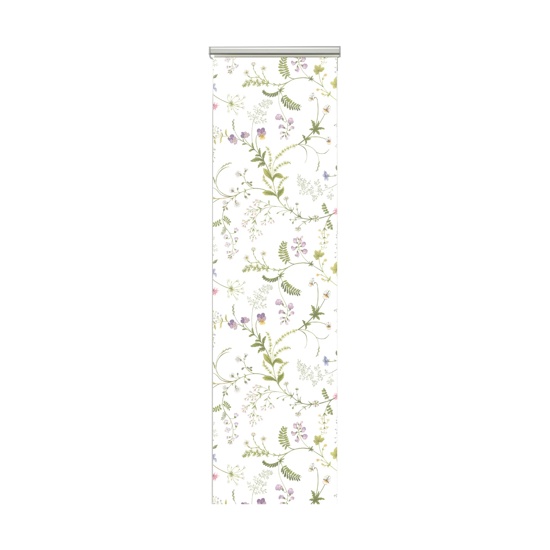 Arvidssons Textil Blomsteryra paneeliverho 2-pack Vihreä