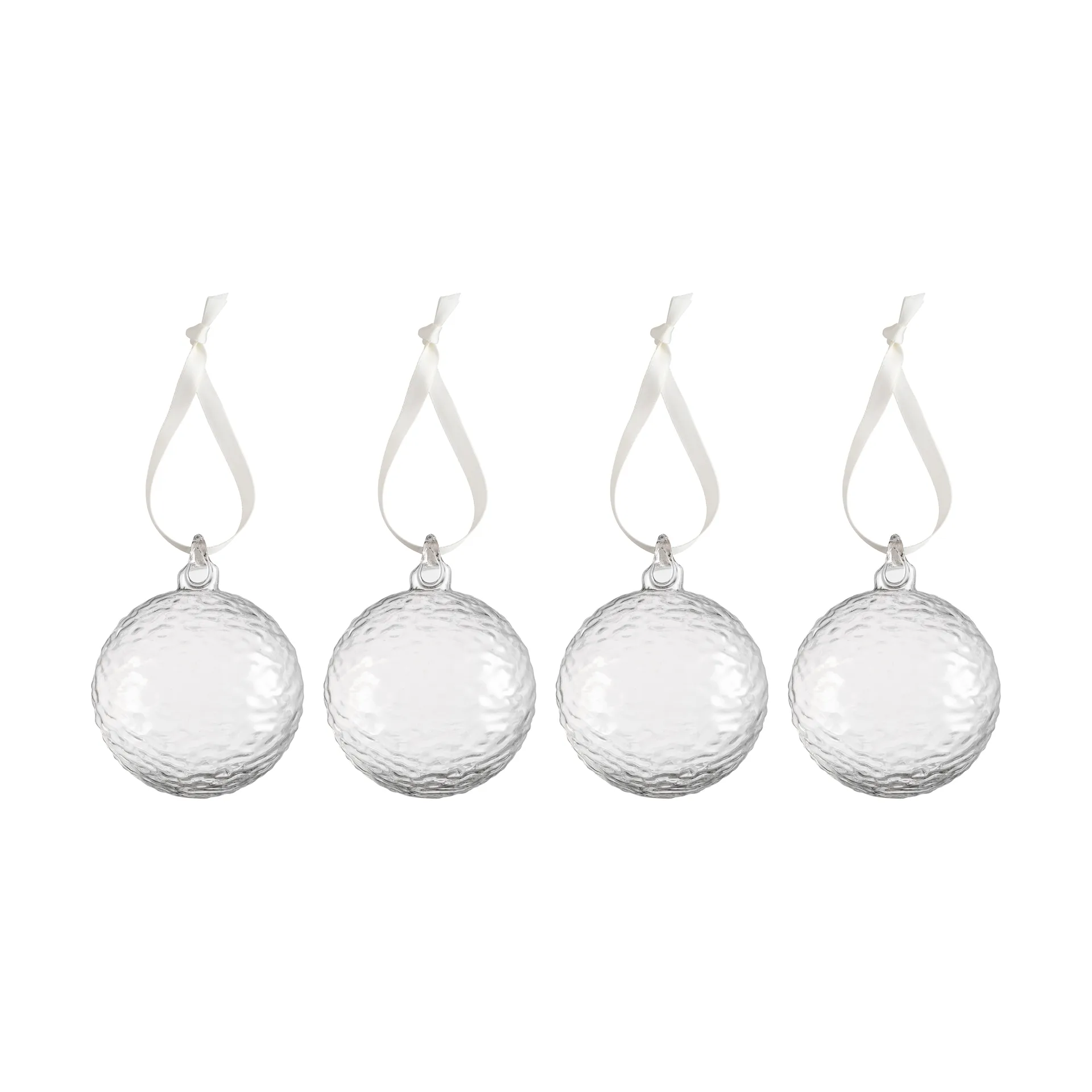 Cooee Design Gry Marble joulupallo Ø8 cm Clear