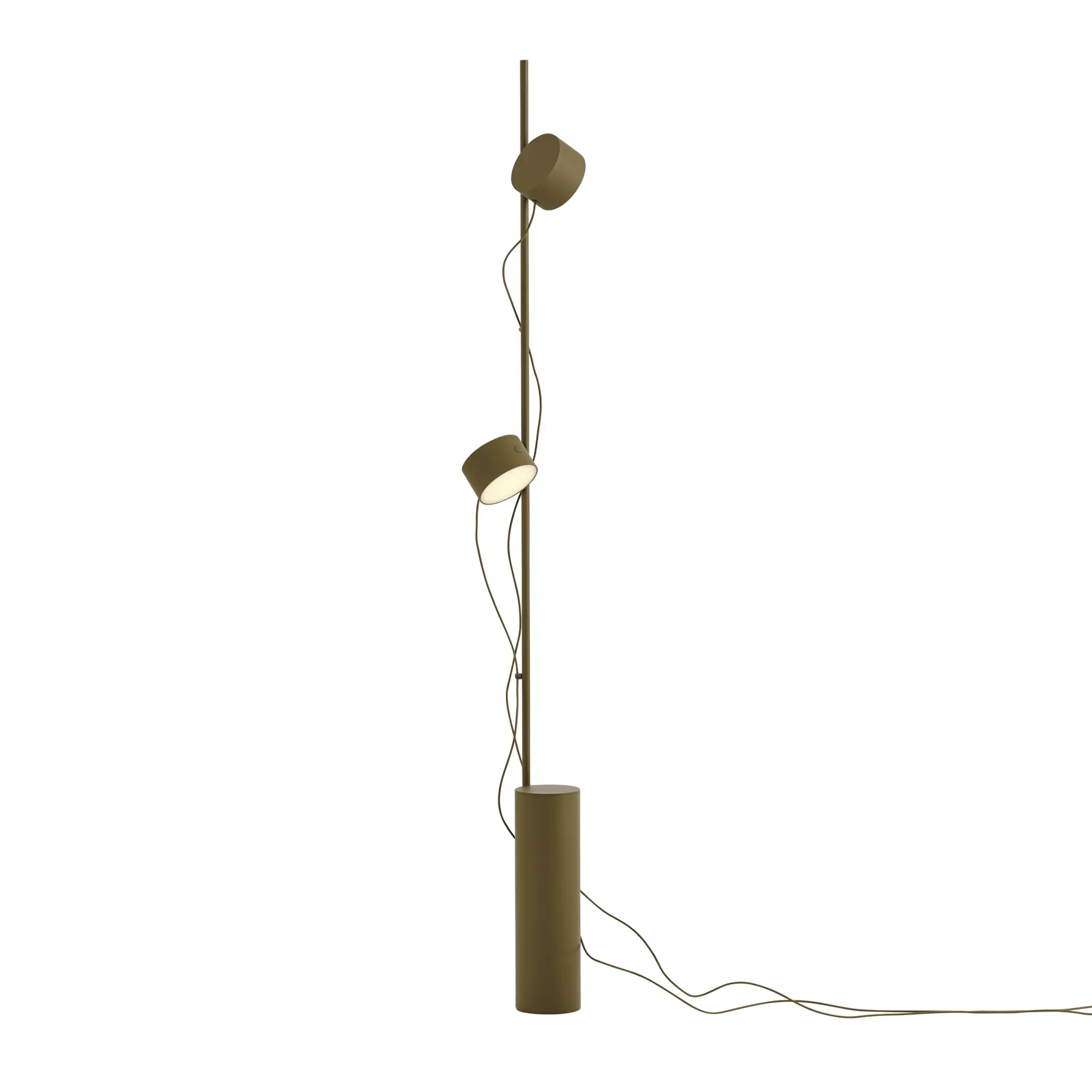 Muuto Post lattiavalaisin Brown-green